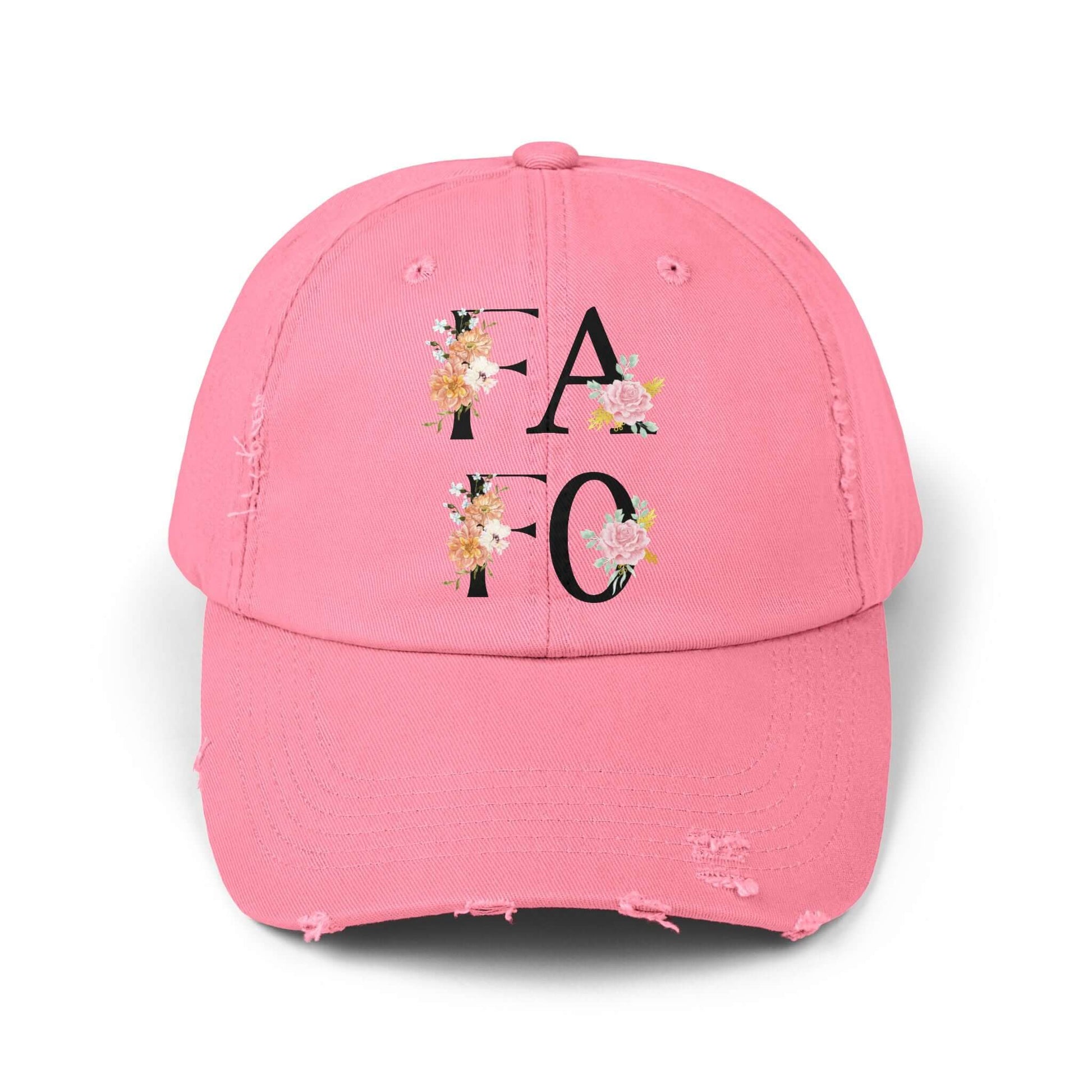 Floral FAFO Distressed Cap, Brand63