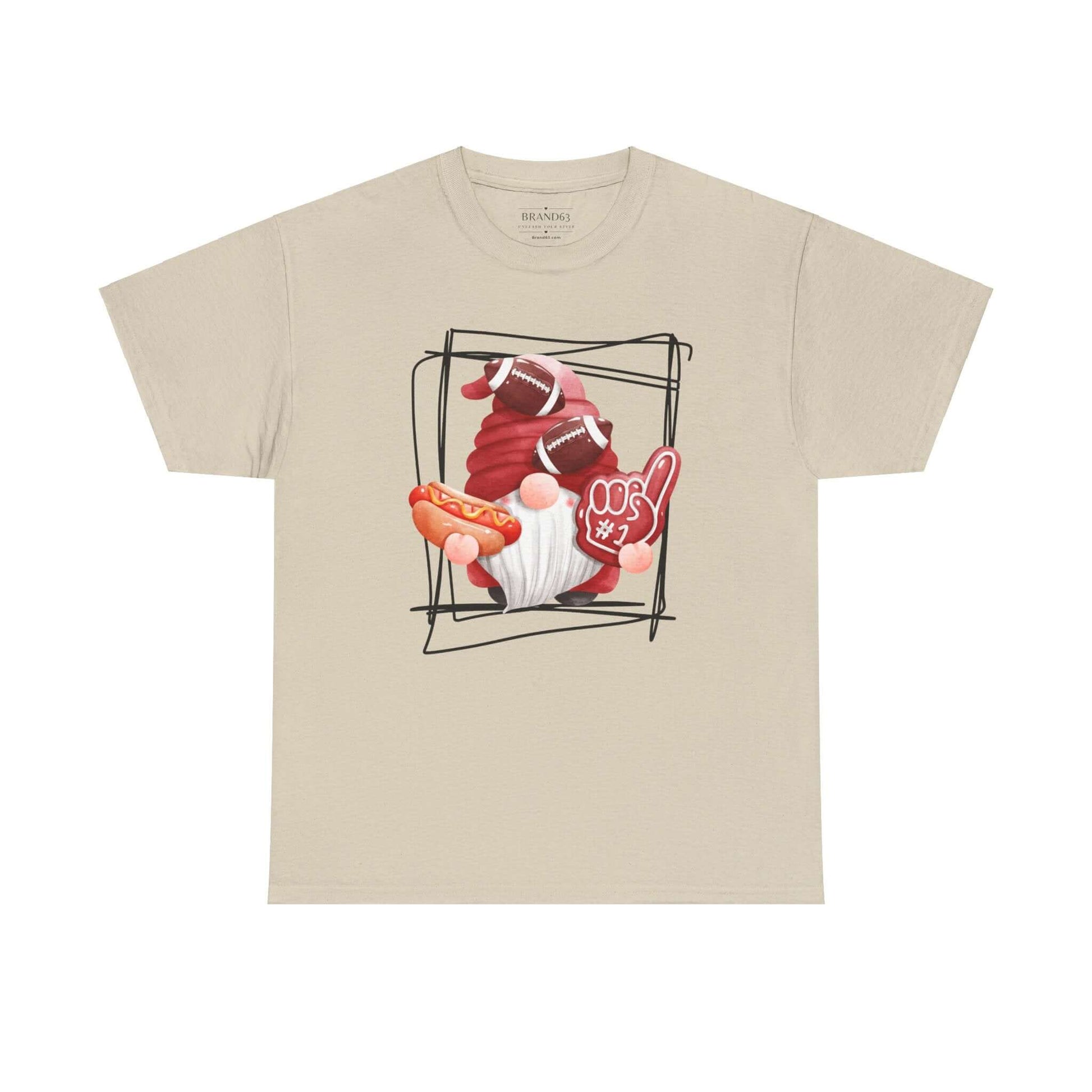 Football & Gnomes T-shirt, Football Season Gear, Brand63