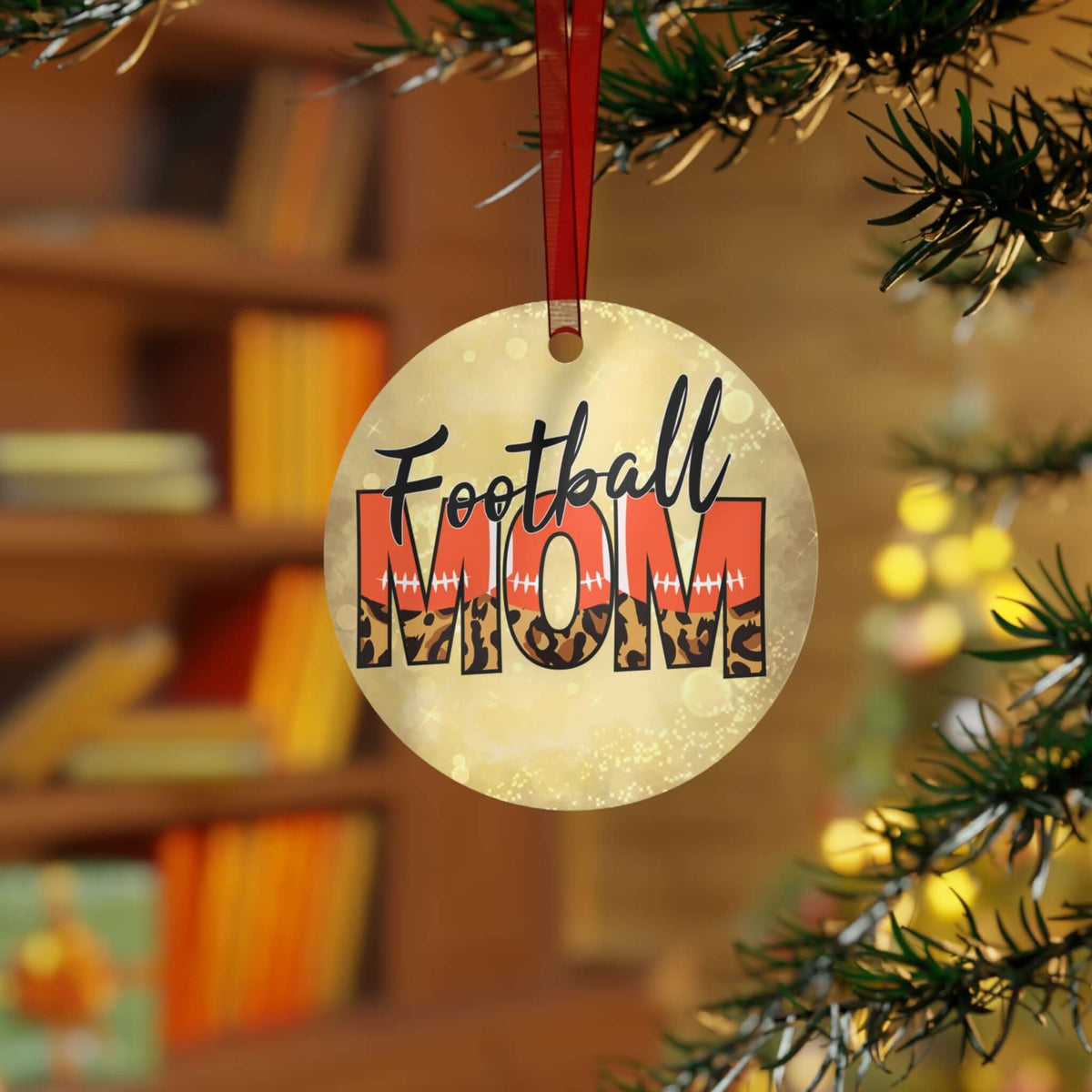 Football Mom Deluxe Christmas Ornament, Christmas Tree Decor, Gift For Mom, Holiday Decorations, Brand63