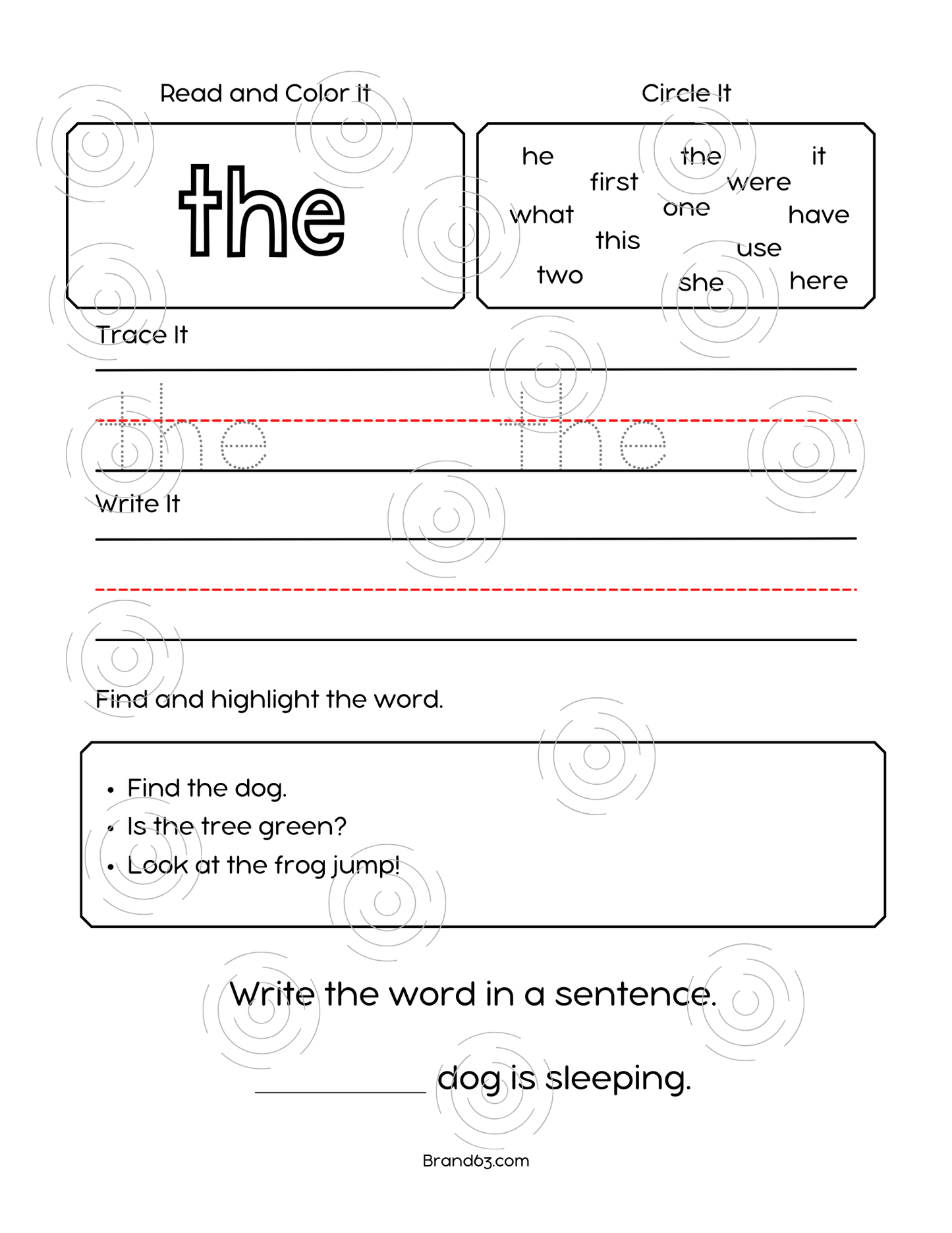 Fry's Sight Words Activity Workbook | First 100 High Frequency Words Activity Book 1, Brand63