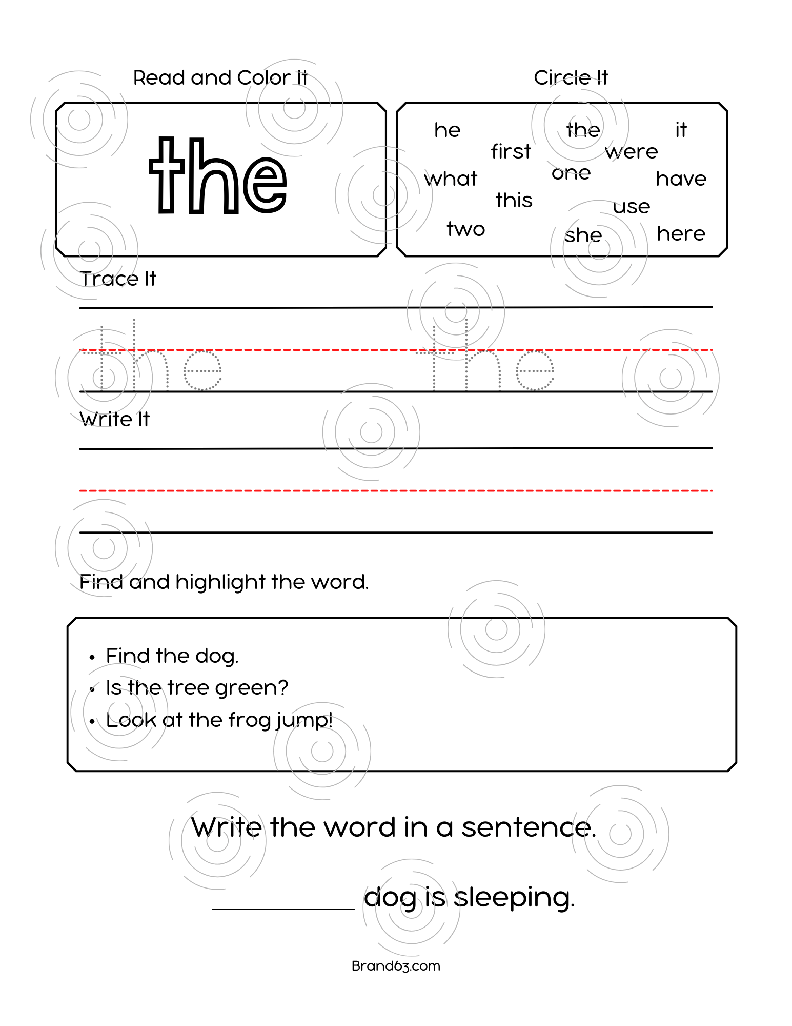 Fry's Sight Words Activity Workbook | First 100 High Frequency Words Activity Book 1, Brand63