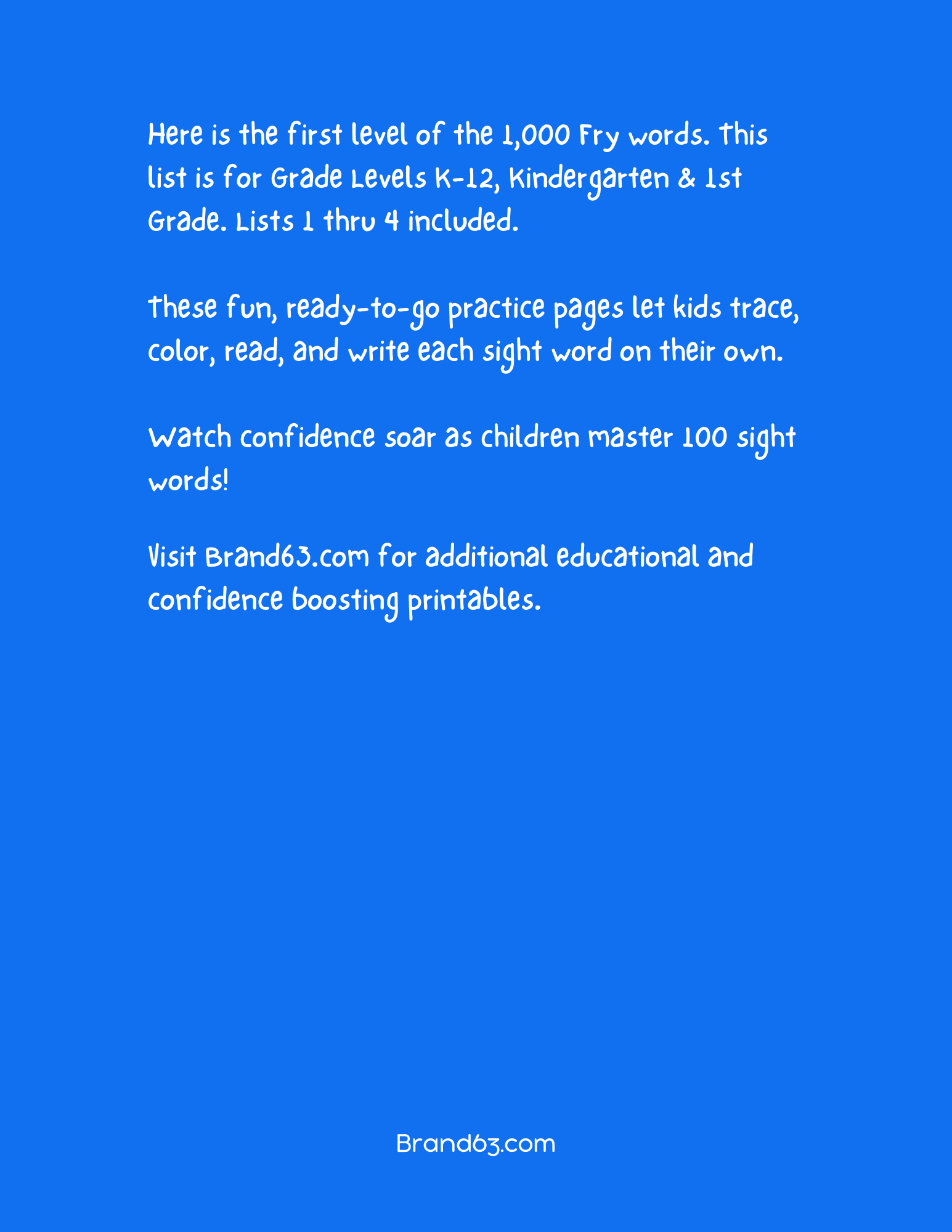 Fry's Sight Words Activity Workbook | First 100 High Frequency Words Activity Book 1, Brand63