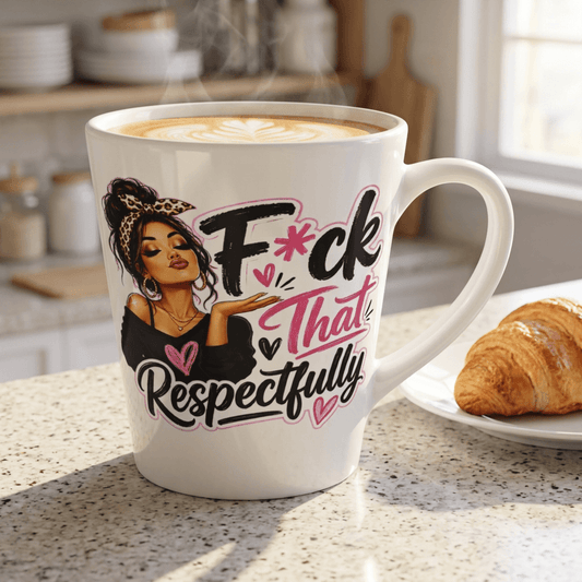 Fuck It! Latte Mug, Sassy Coffee Cup, Brand63