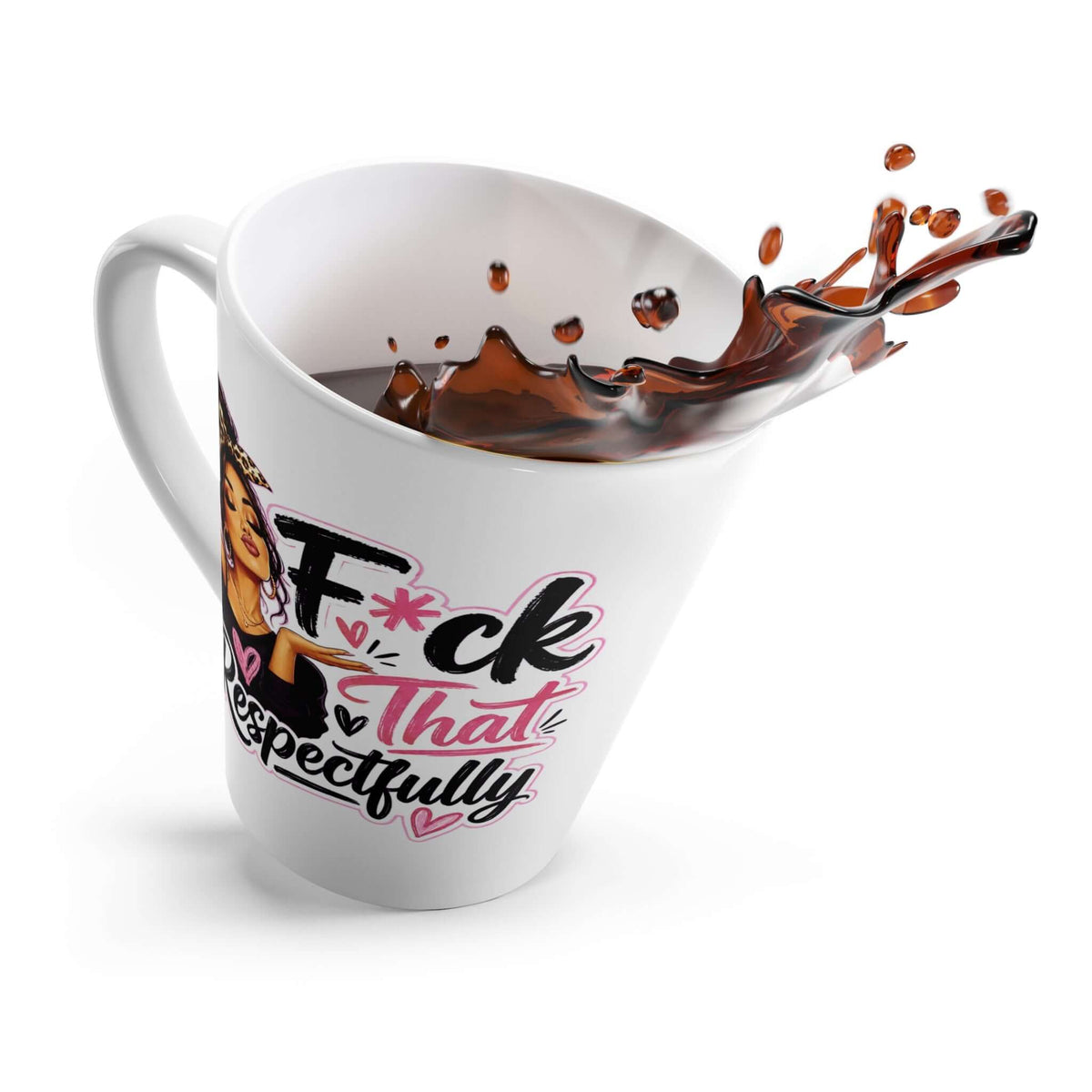 Fuck It! Latte Mug, Sassy Coffee Cup, Brand63