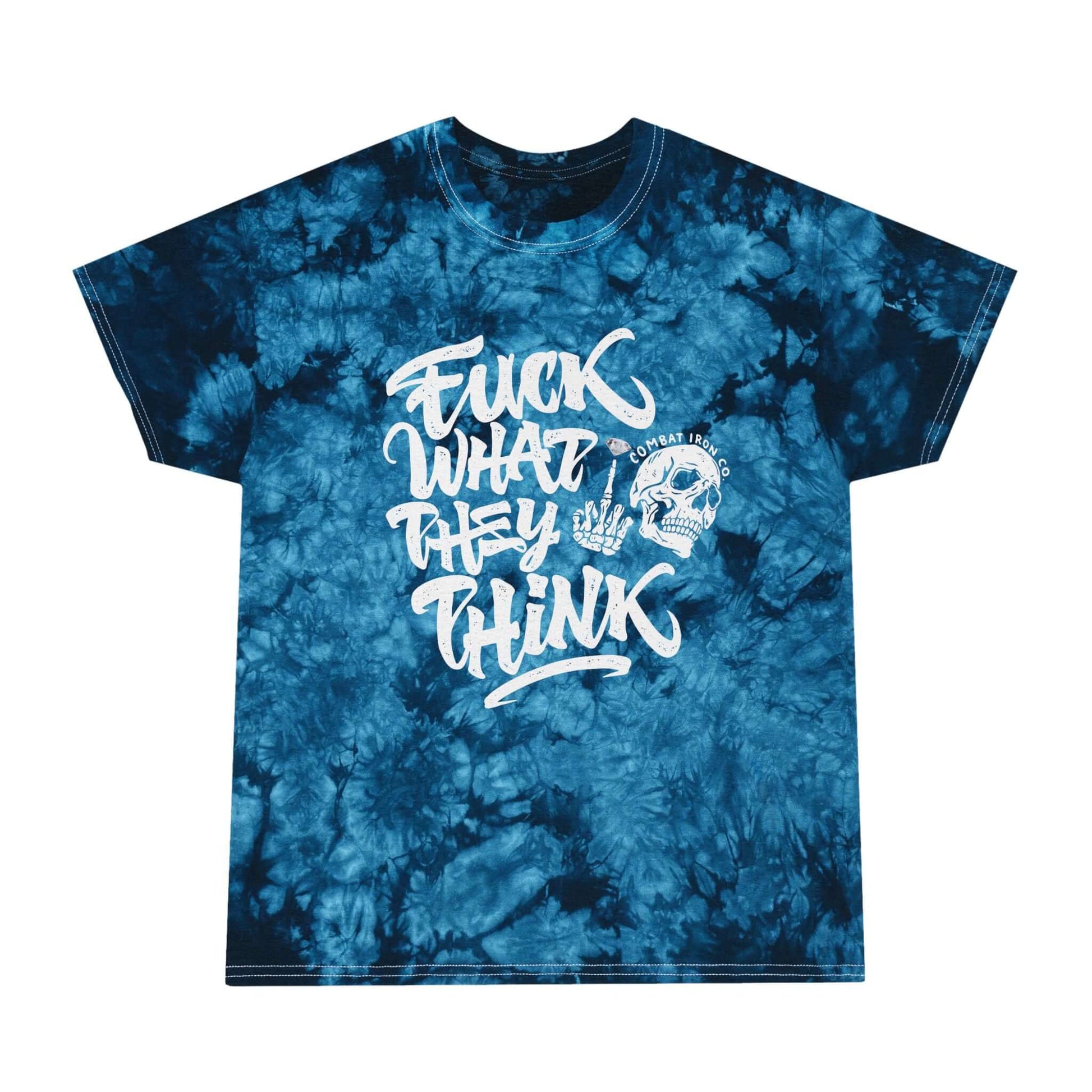 The Motto Tie Dye Graphic Streetwear Tee .Fuck What They Think