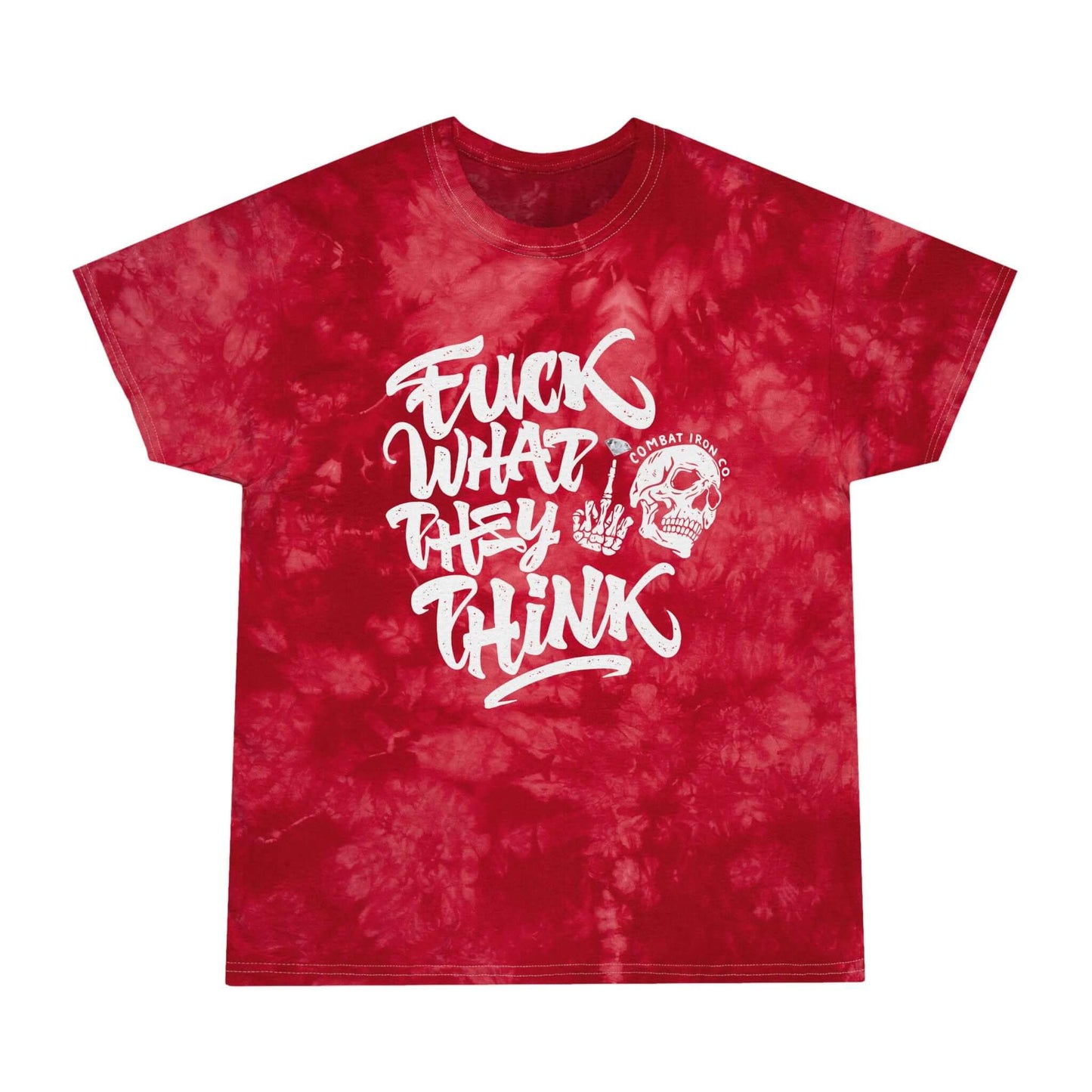 The Motto Tie Dye Graphic Streetwear Tee .Fuck What They Think