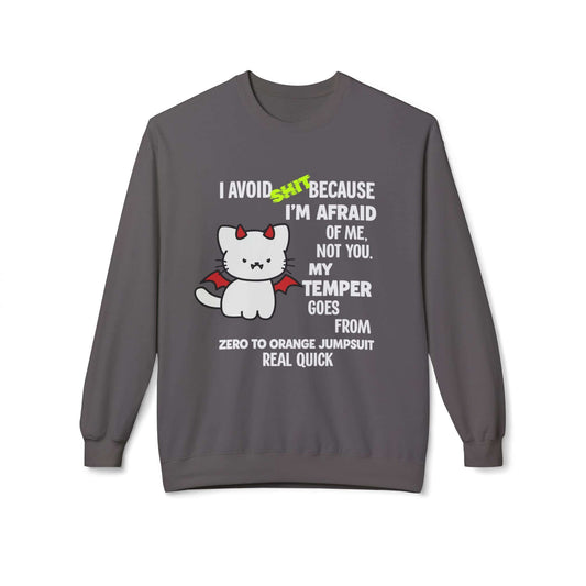 Funny Attitude Warning Sweatshirt, Brand63