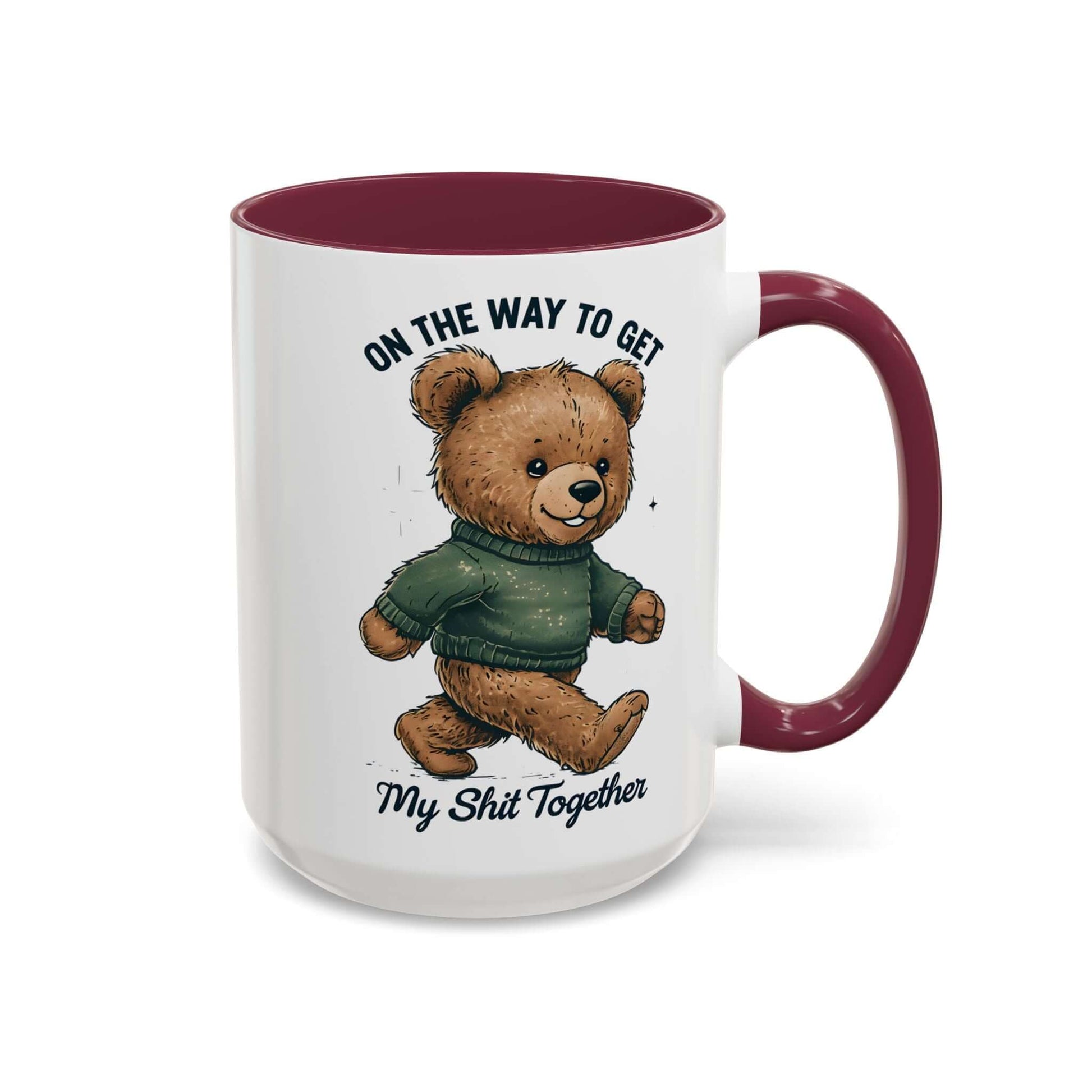 Funny Bear Coffee Mug – On the Way to Get My Sh*t Together, Brand63