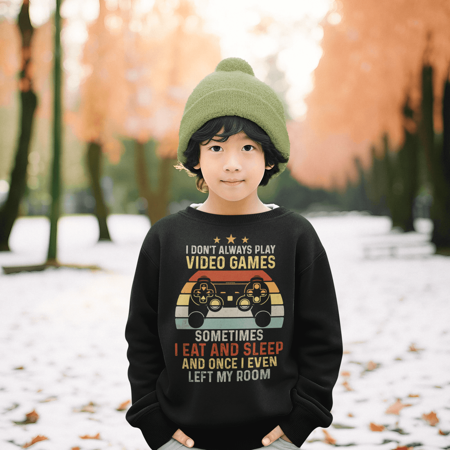 Gamer Youth Crewneck Sweatshirt | Game Controller Graphic Sweatshirt (Unisex), Brand63