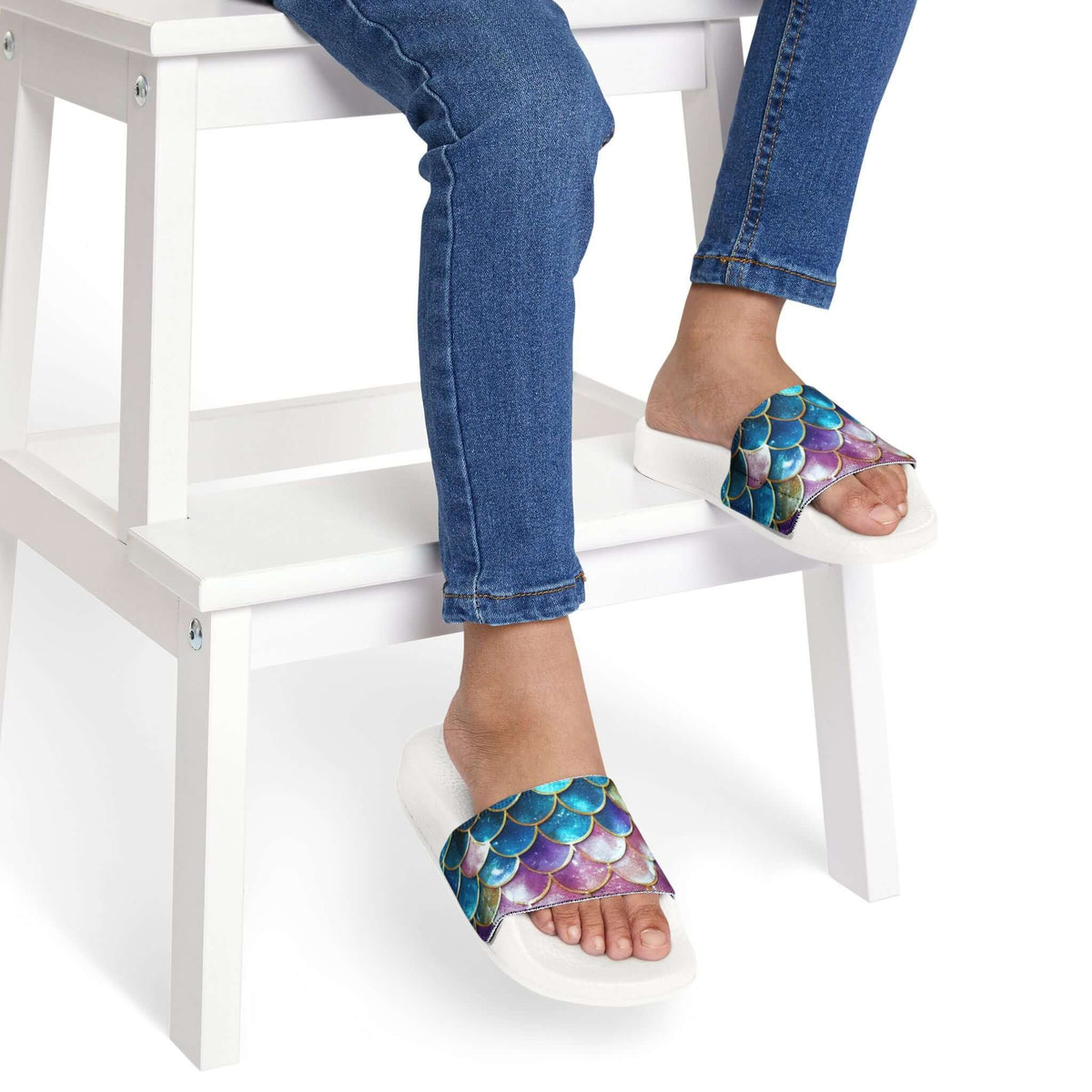 Girls Summer Mermaid Slides - Fun Beach Sandals, Brand63