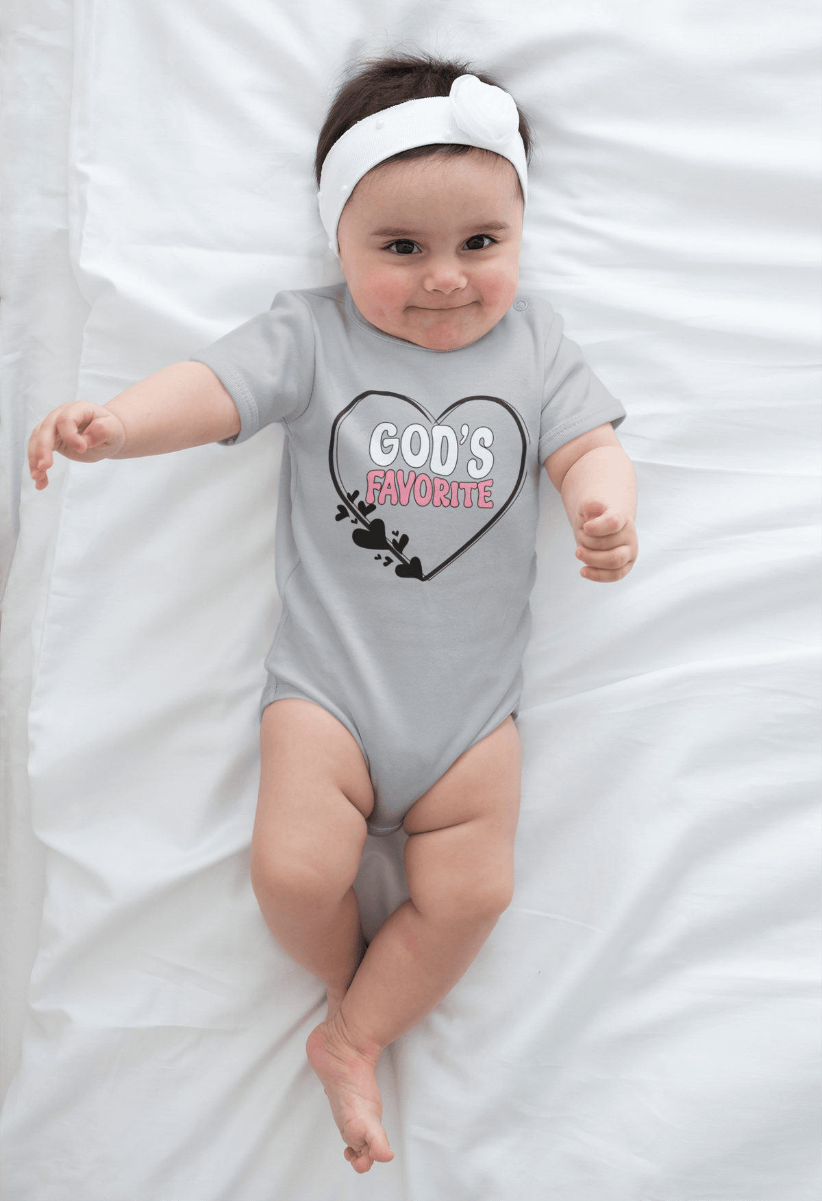 God's Favorite' Premium Cotton Baby Onesie T-Shirt, Brand63