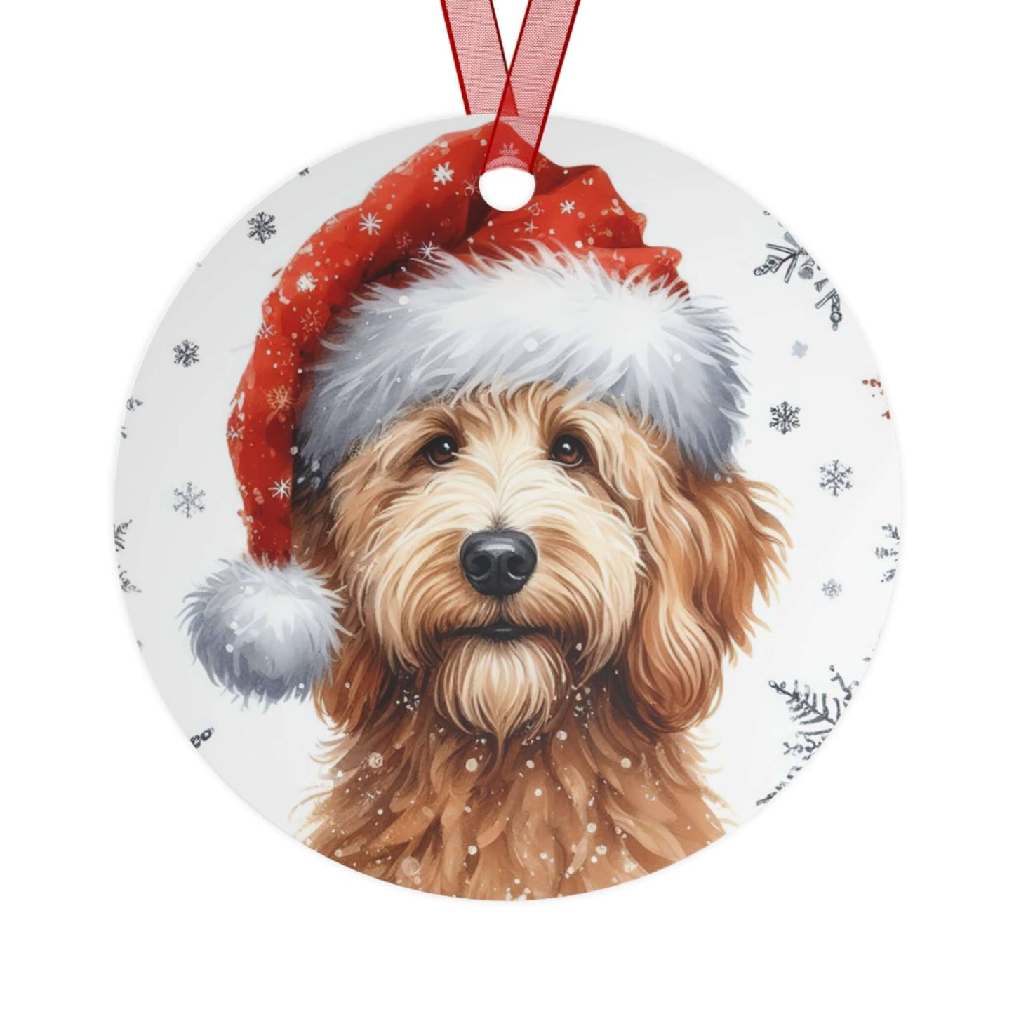 Golden Doodle Dog Deluxe Christmas Ornament, Brand63