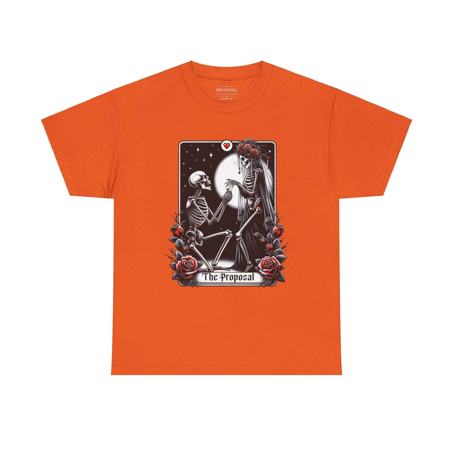 Gothic Proposal Skeleton Halloween T-Shirt, Brand63