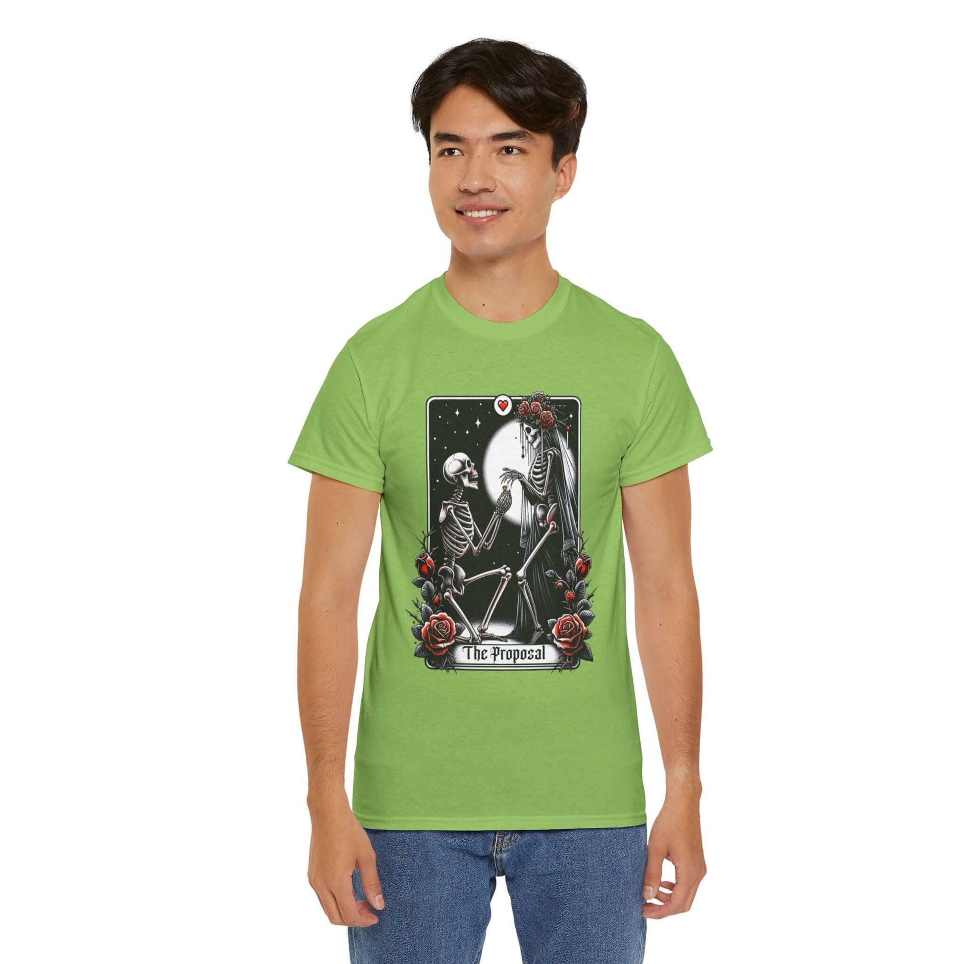 Gothic Proposal Skeleton Halloween T-Shirt, Brand63