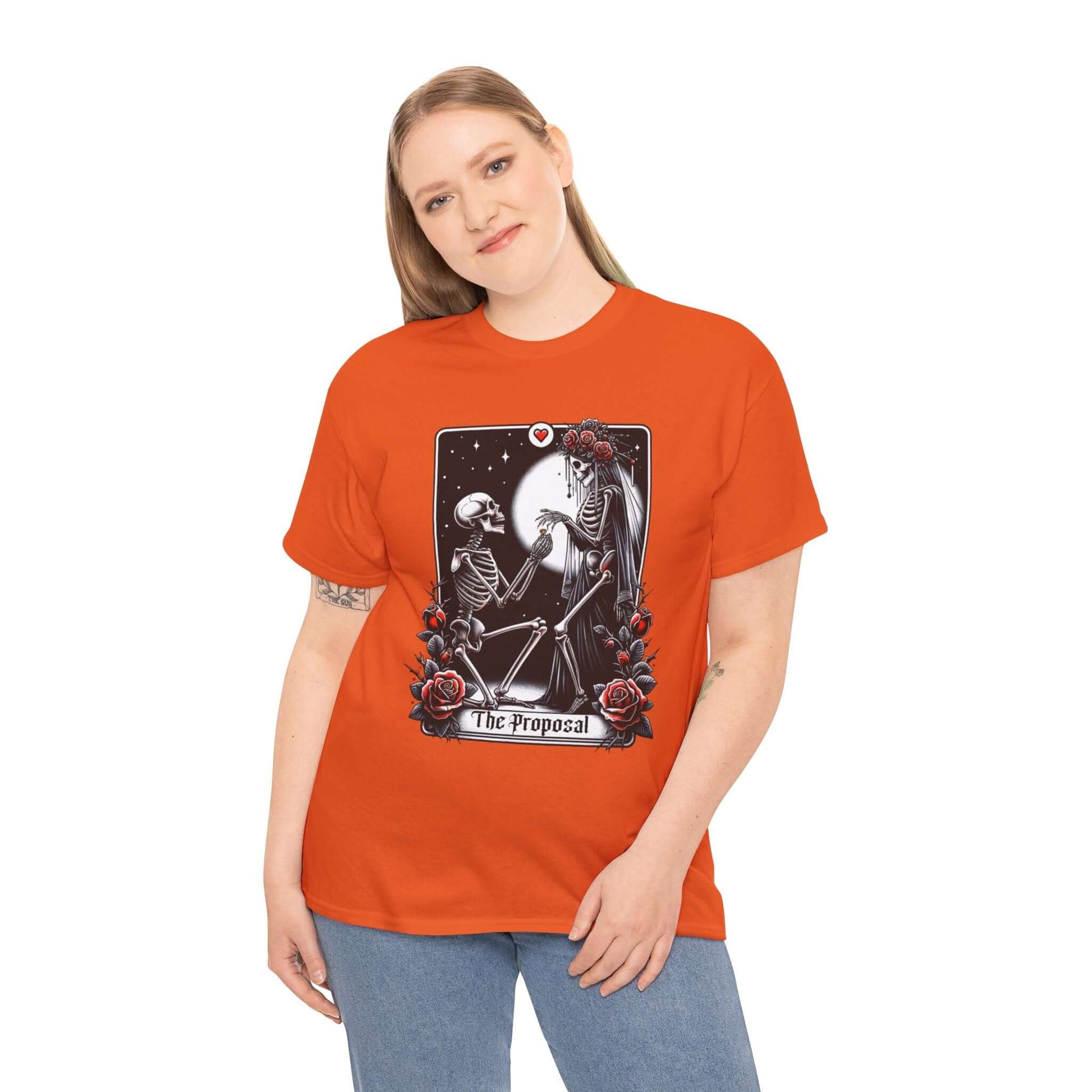 Gothic Proposal Skeleton Halloween T-Shirt, Brand63