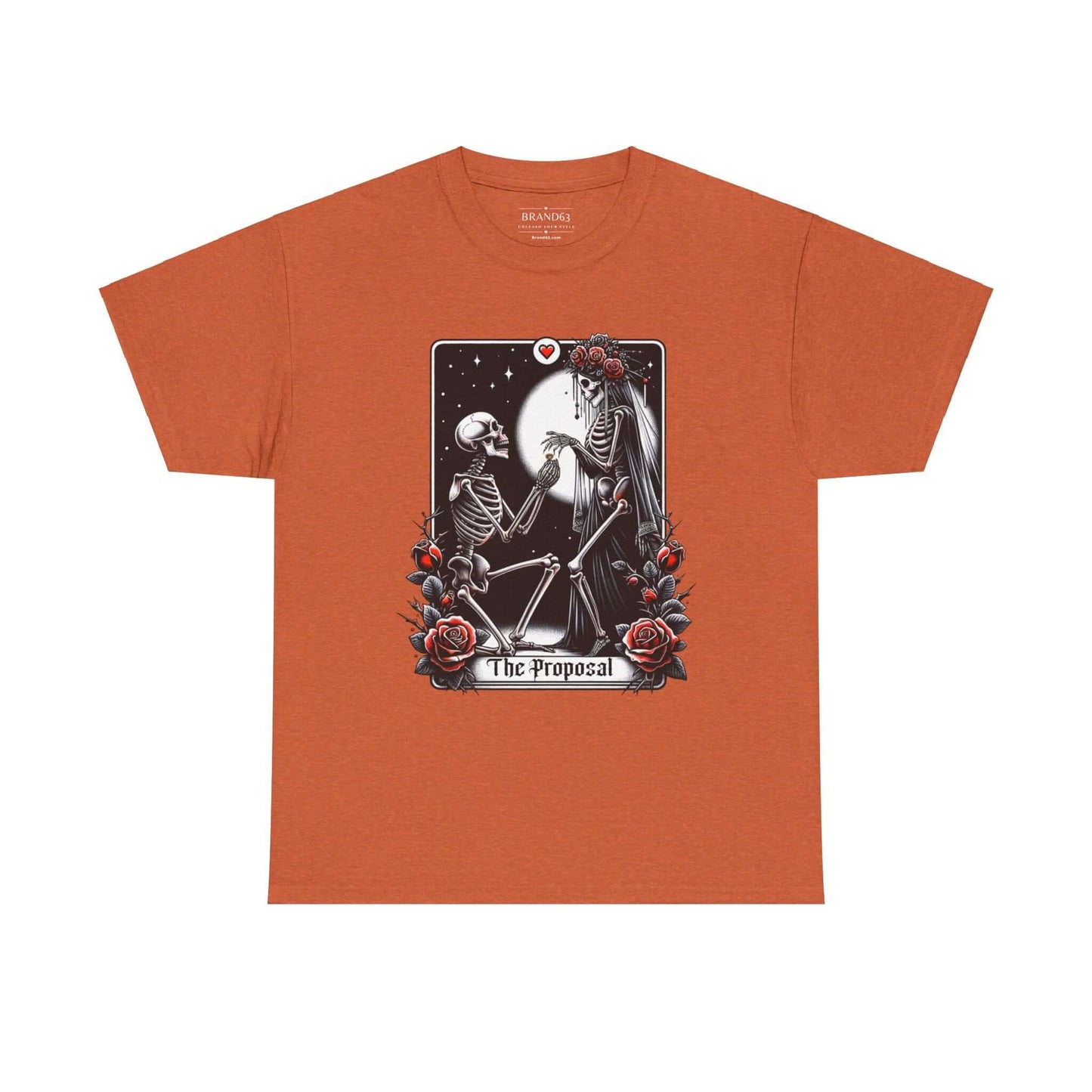 Gothic Proposal Skeleton Halloween T-Shirt, Brand63