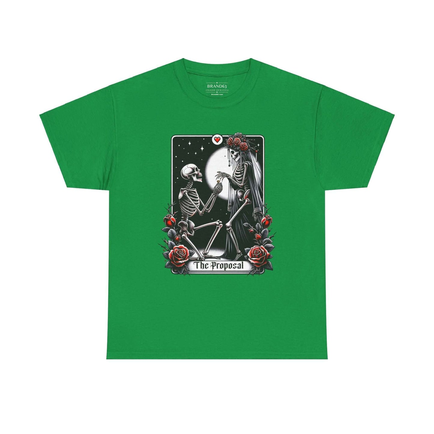 Gothic Proposal Skeleton Halloween T-Shirt, Brand63