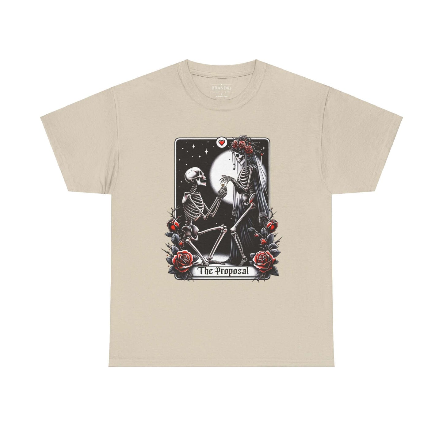 Gothic Proposal Skeleton Halloween T-Shirt, Brand63