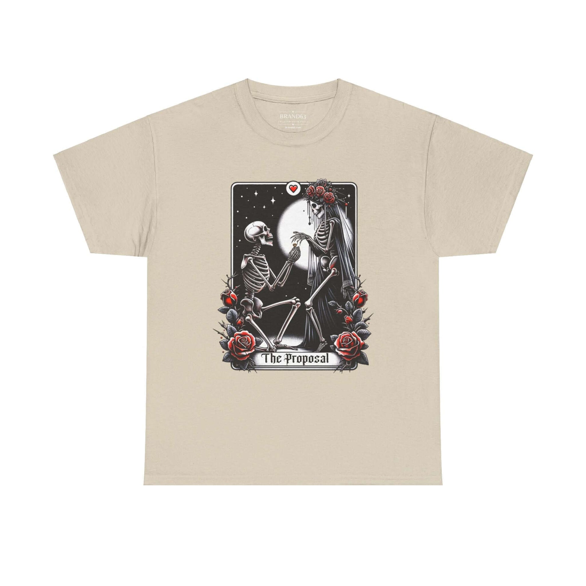 Gothic Proposal Skeleton Halloween T-Shirt, Brand63
