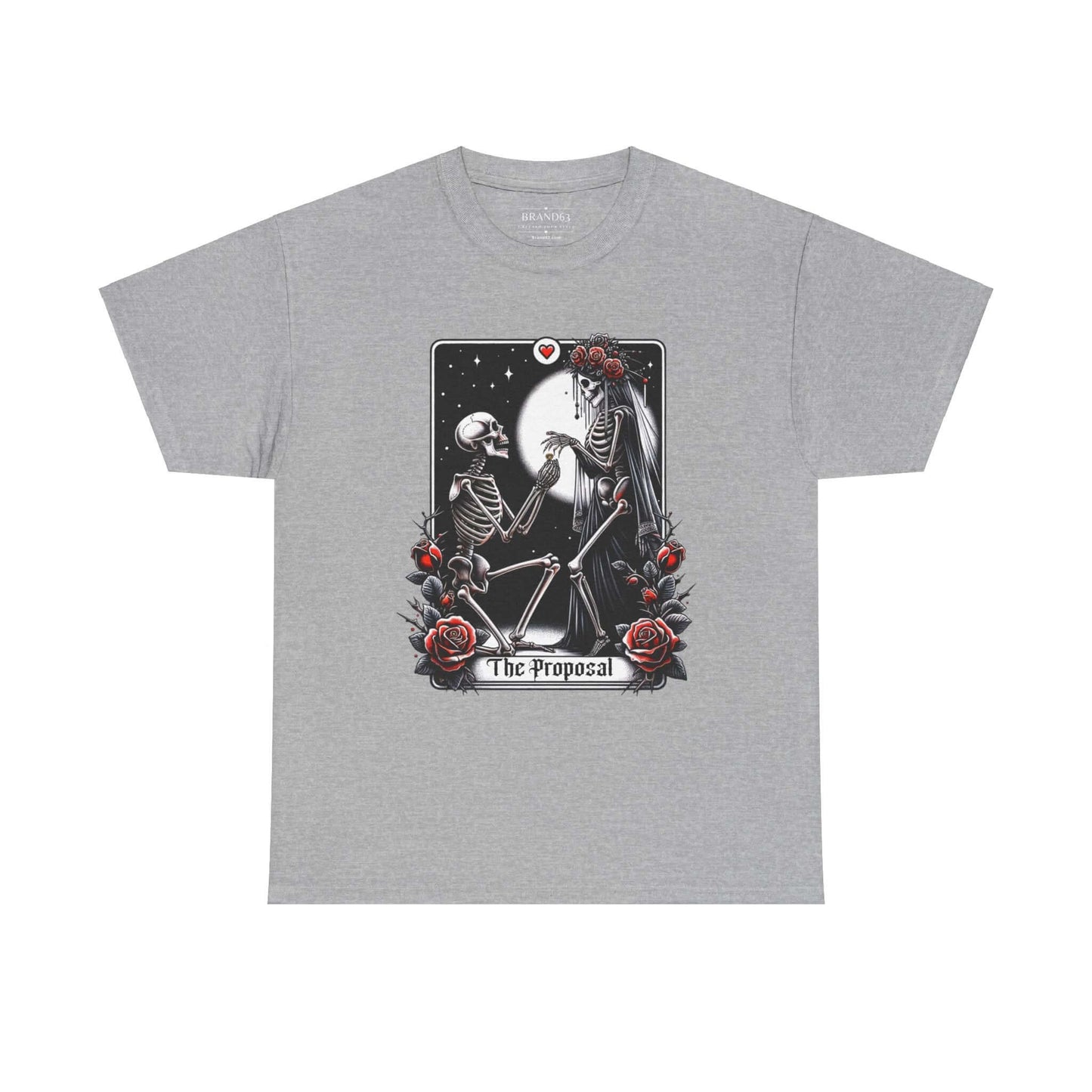 Gothic Proposal Skeleton Halloween T-Shirt, Brand63