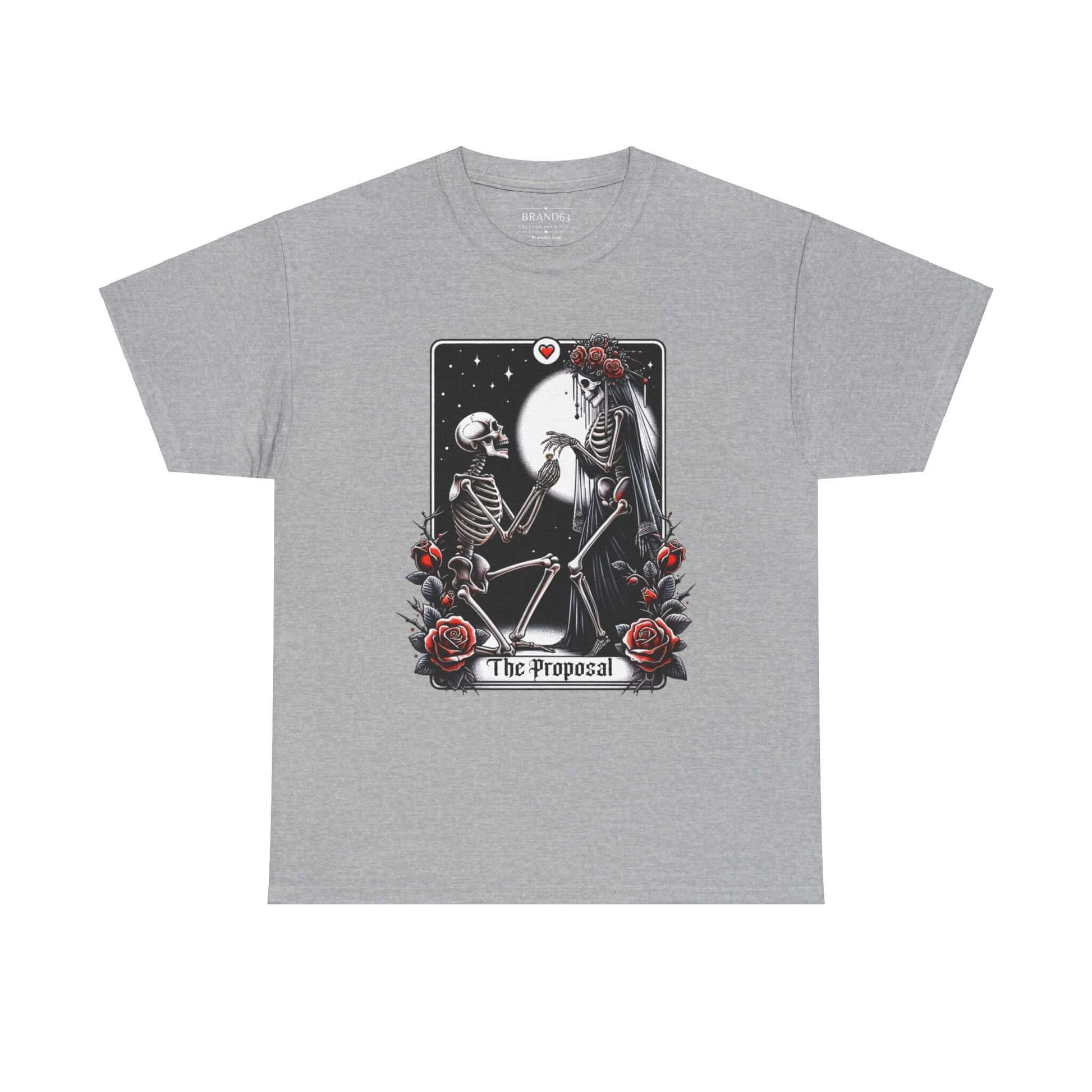 Gothic Proposal Skeleton Halloween T-Shirt, Brand63