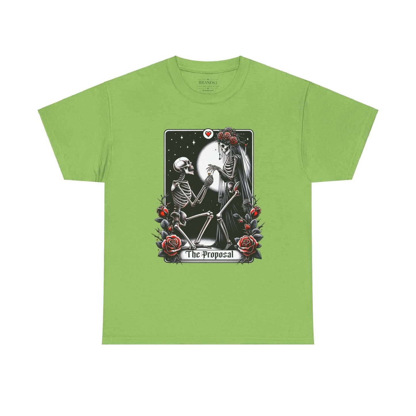 Gothic Proposal Skeleton Halloween T-Shirt, Brand63