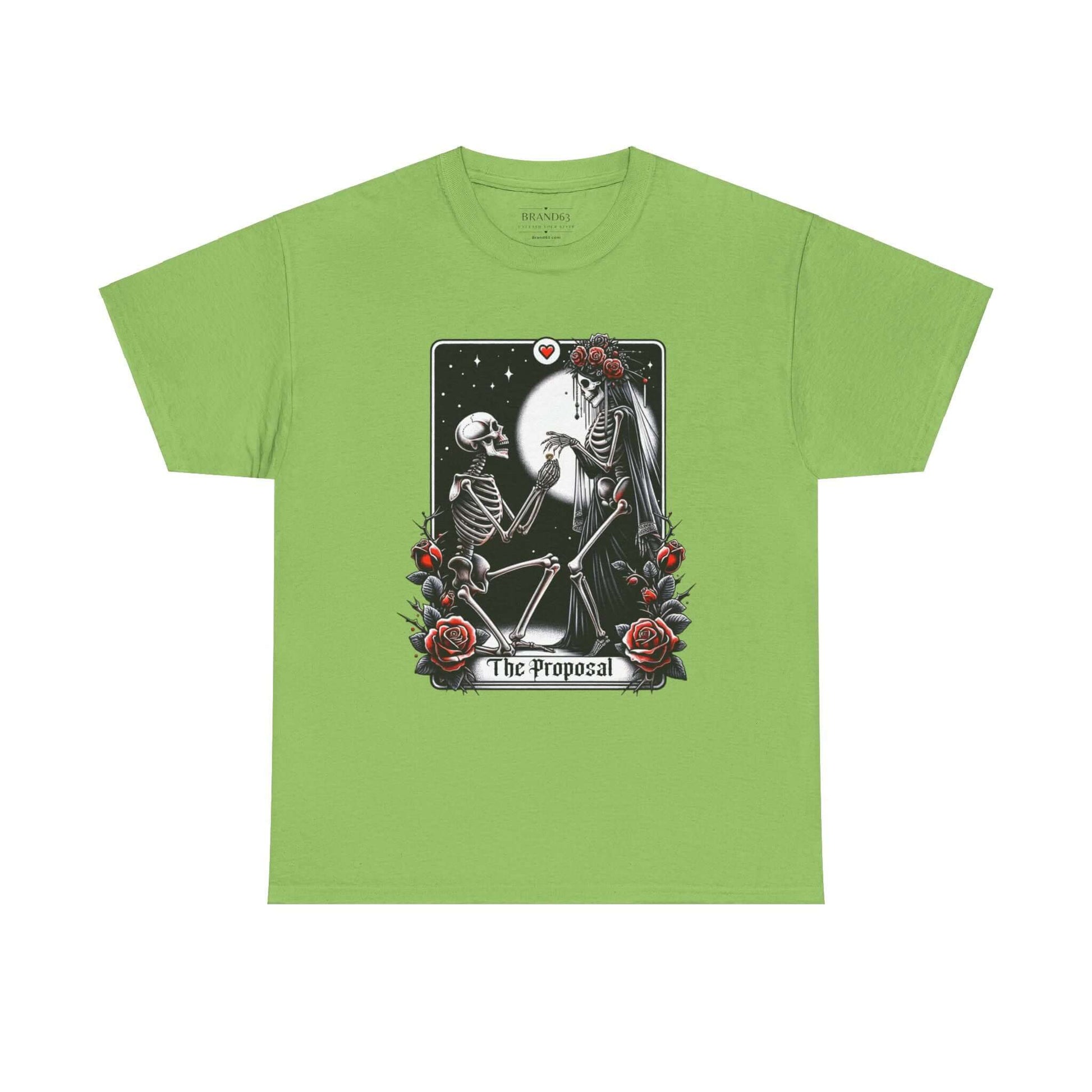 Gothic Proposal Skeleton Halloween T-Shirt, Brand63