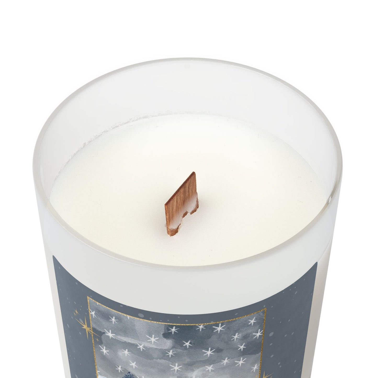 Grandmas House Frosted Glass Christmas Candle — 11oz, Brand63