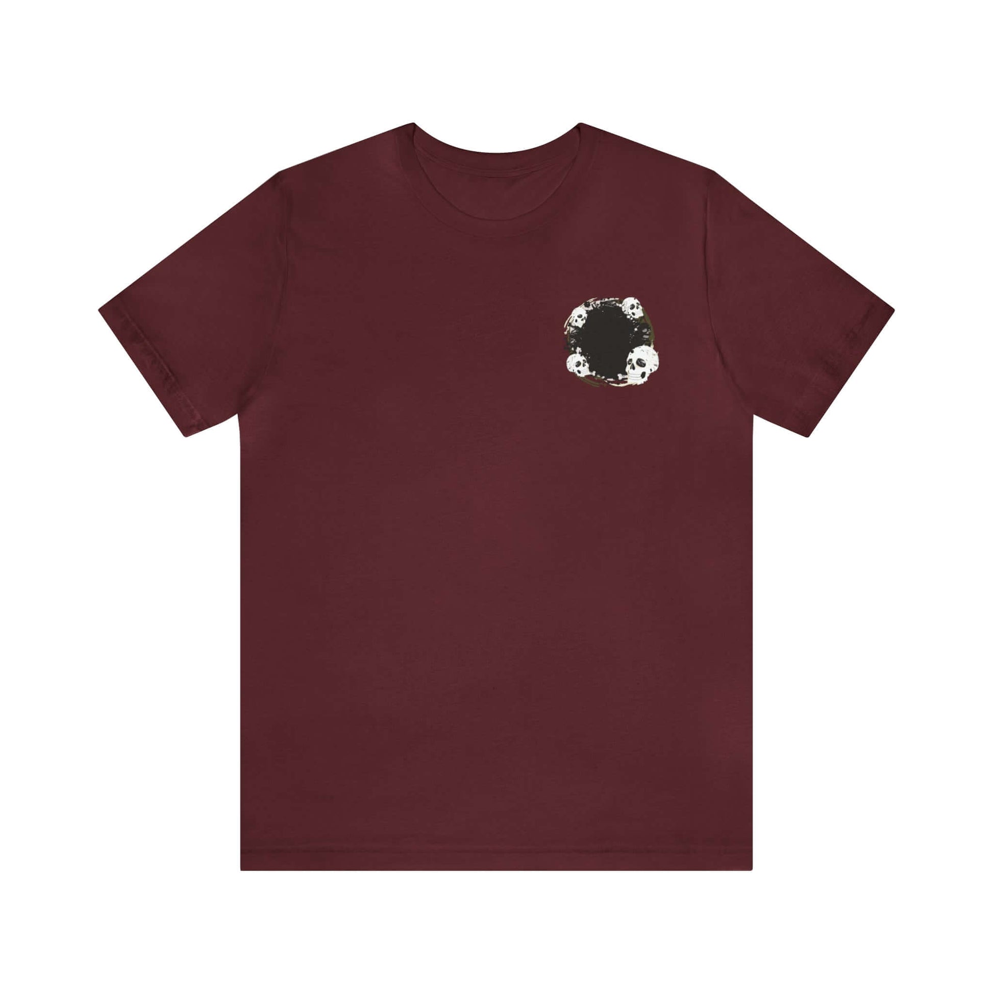 Graphic Skull - Jersey T-Shirt | "Look Within Yourself" Front/Back Print, Brand63
