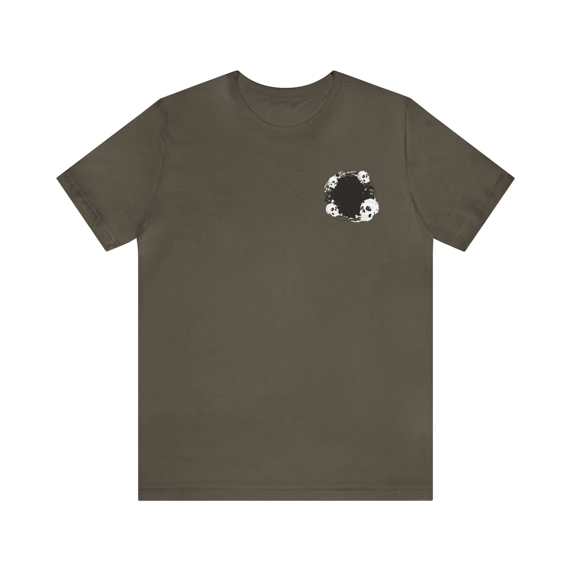 Graphic Skull - Jersey T-Shirt | "Look Within Yourself" Front/Back Print, Brand63