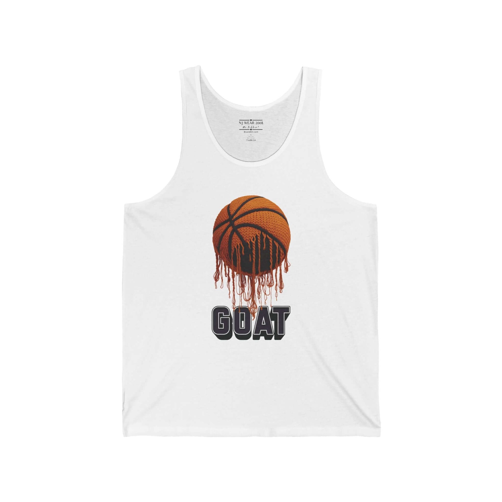 Greatest of All Time (GOAT) Basketball Drip Tank Top, Brand63