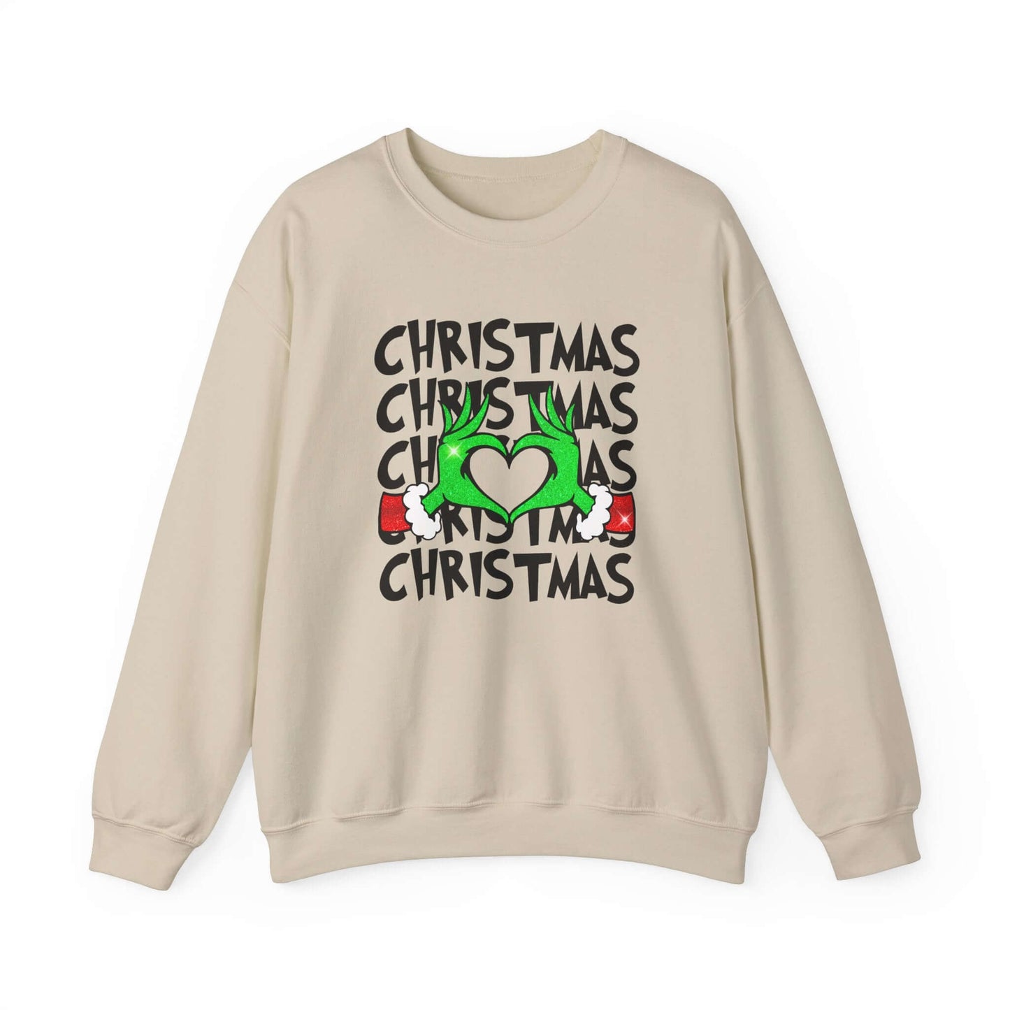 Grinchy Christmas Love Crewneck Sweatshirt, Brand63