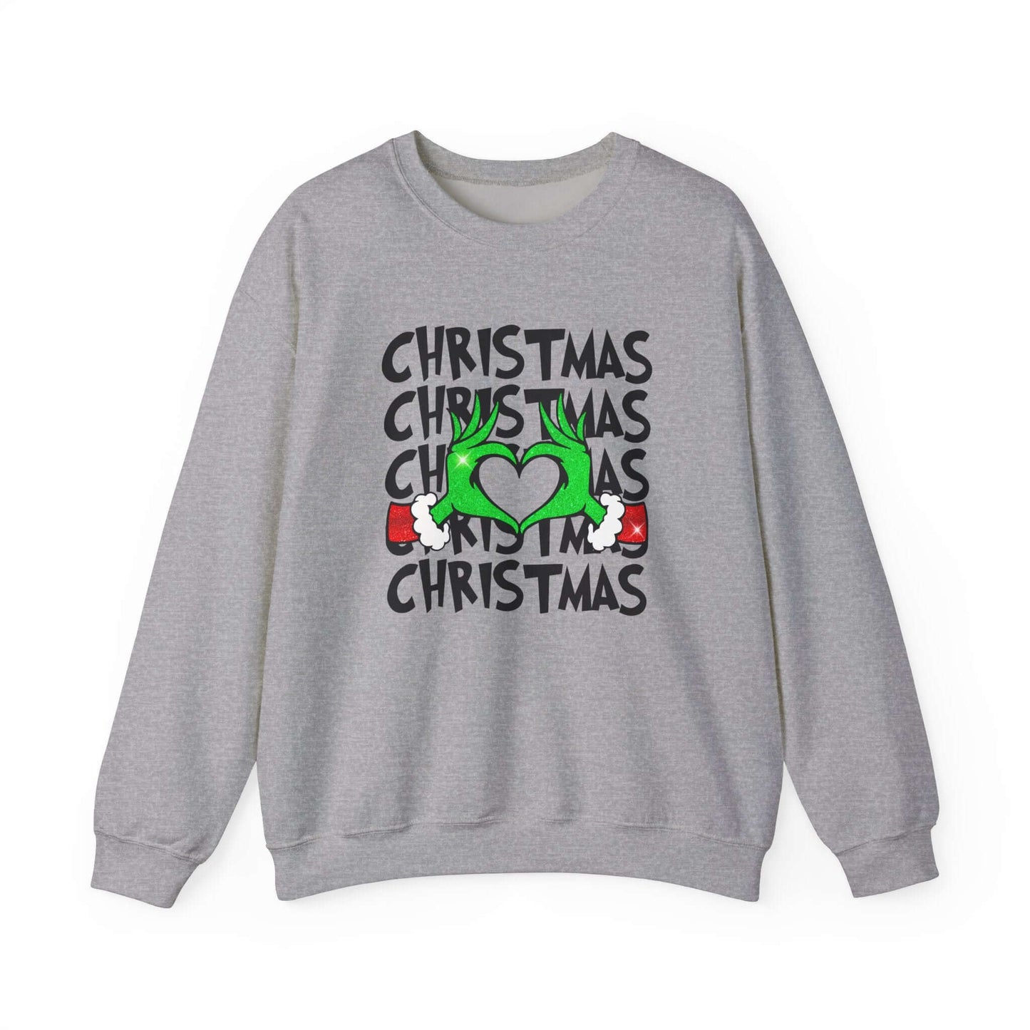 Grinchy Christmas Love Crewneck Sweatshirt, Brand63