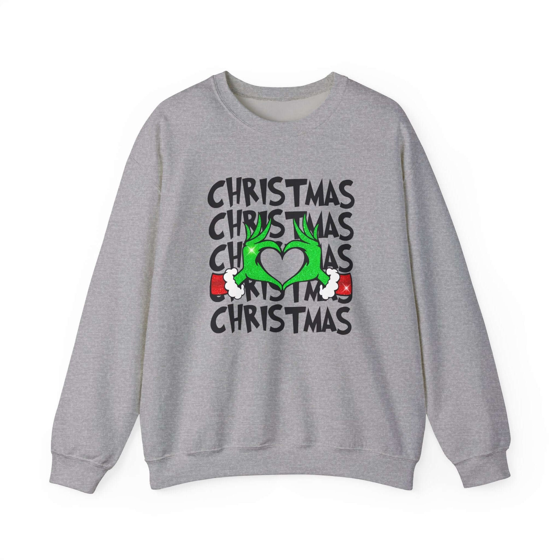 Grinchy Christmas Love Crewneck Sweatshirt, Brand63