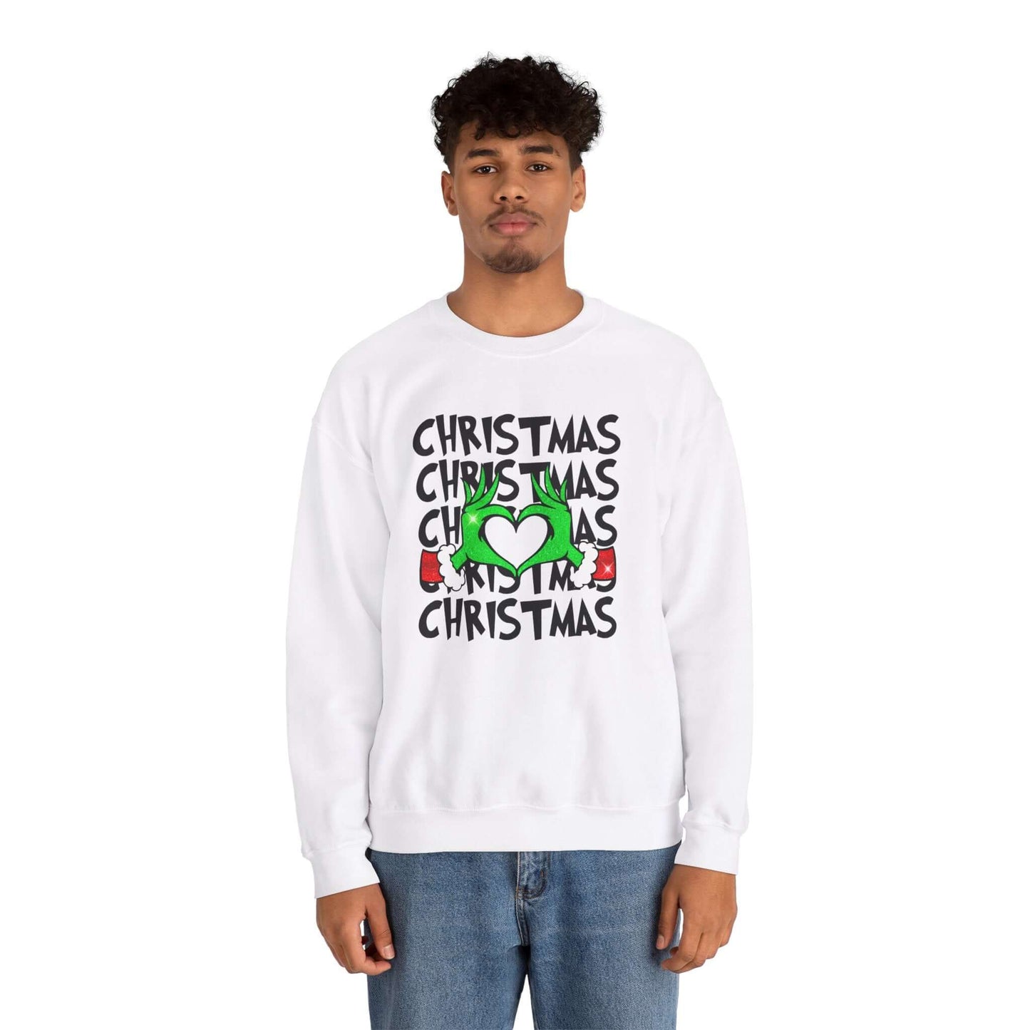 Grinchy Christmas Love Crewneck Sweatshirt, Brand63