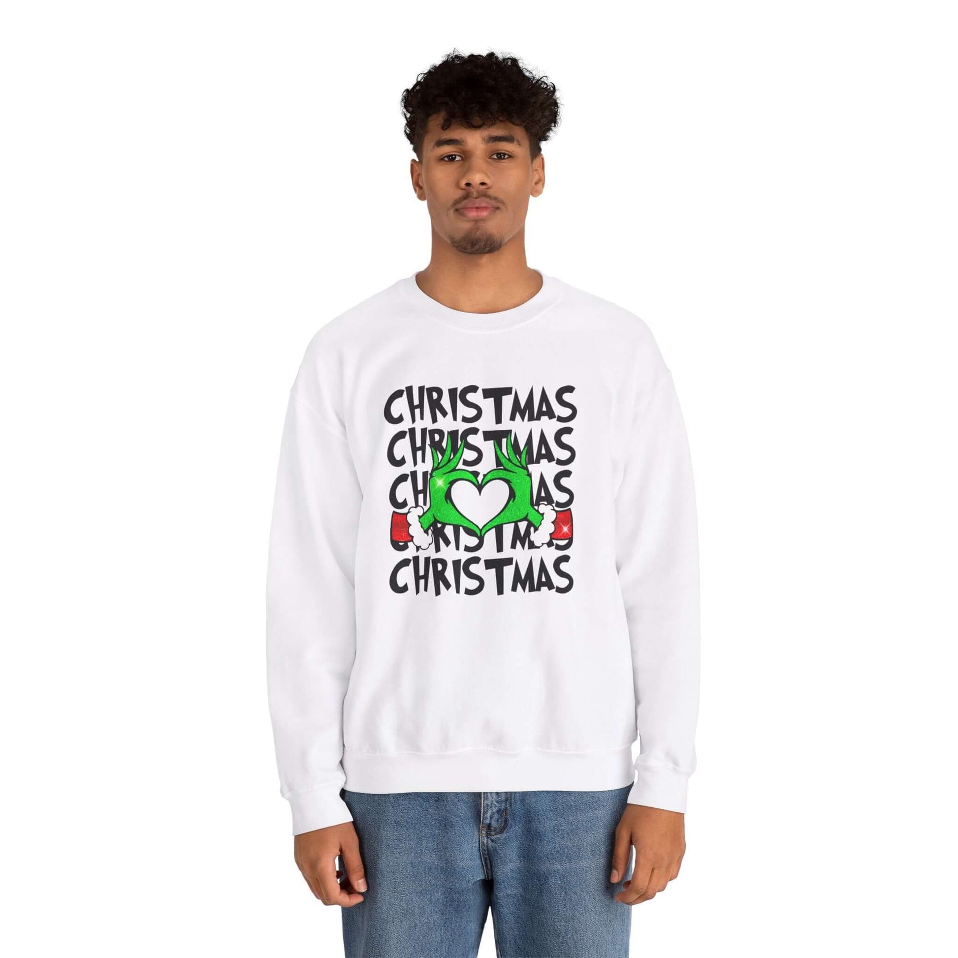Grinchy Christmas Love Crewneck Sweatshirt, Brand63
