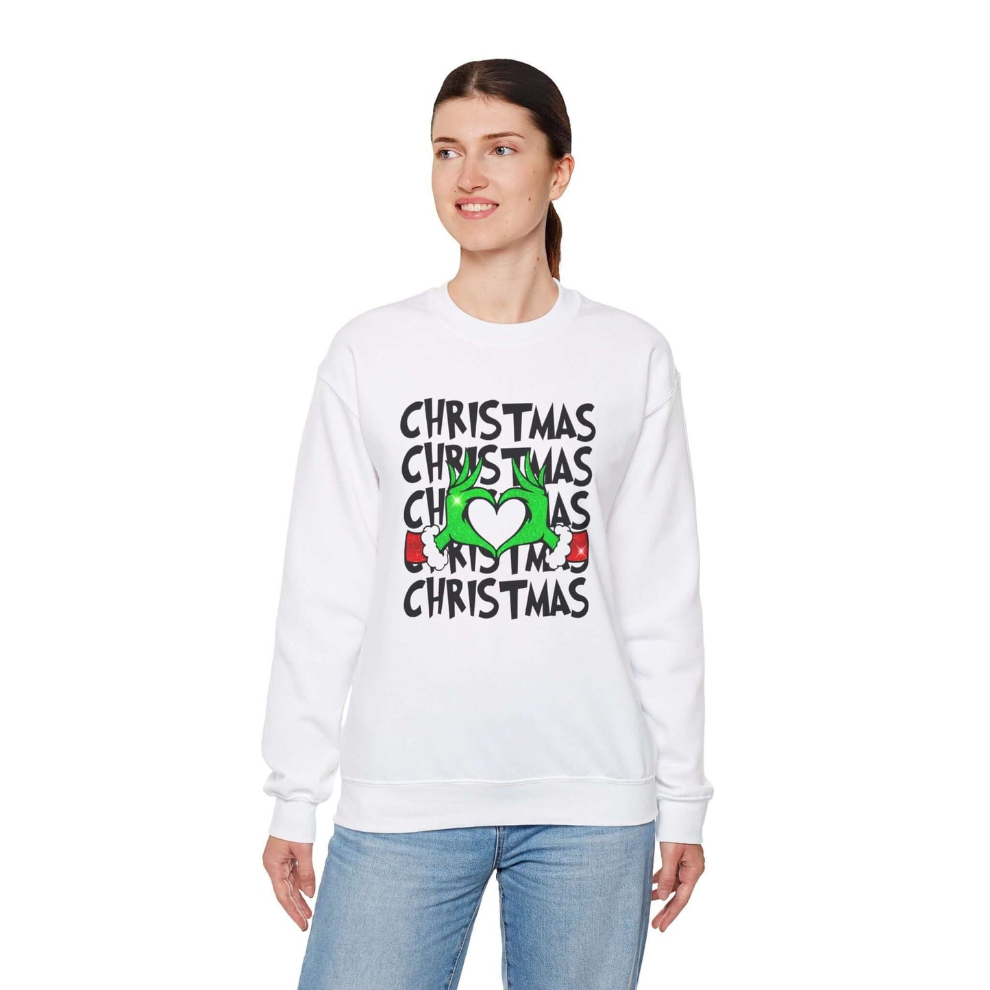 Grinchy Christmas Love Crewneck Sweatshirt, Brand63