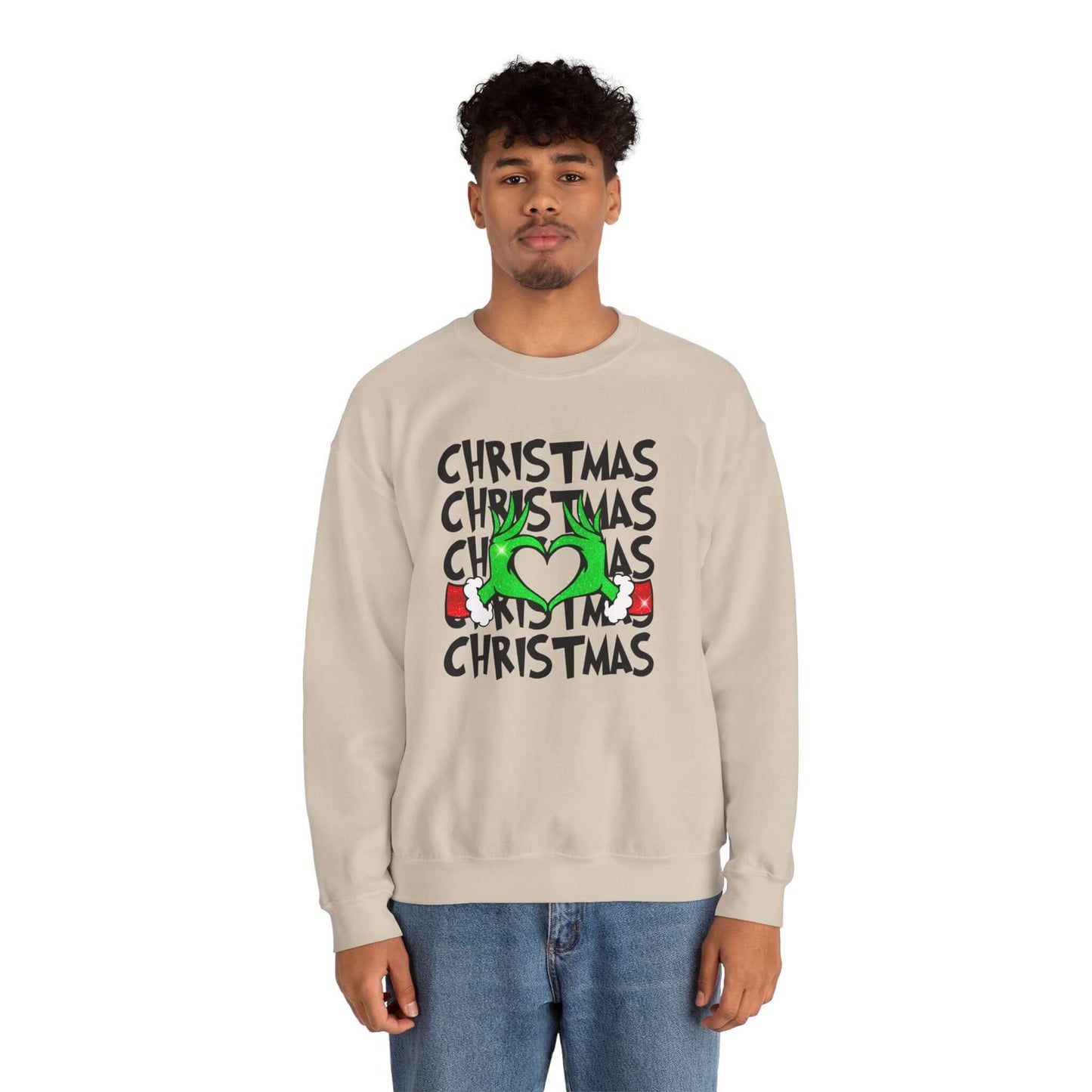 Grinchy Christmas Love Crewneck Sweatshirt, Brand63