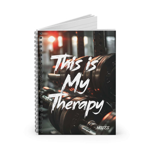Gym Therapy Premium Spiral Notebook Journal, Brand63