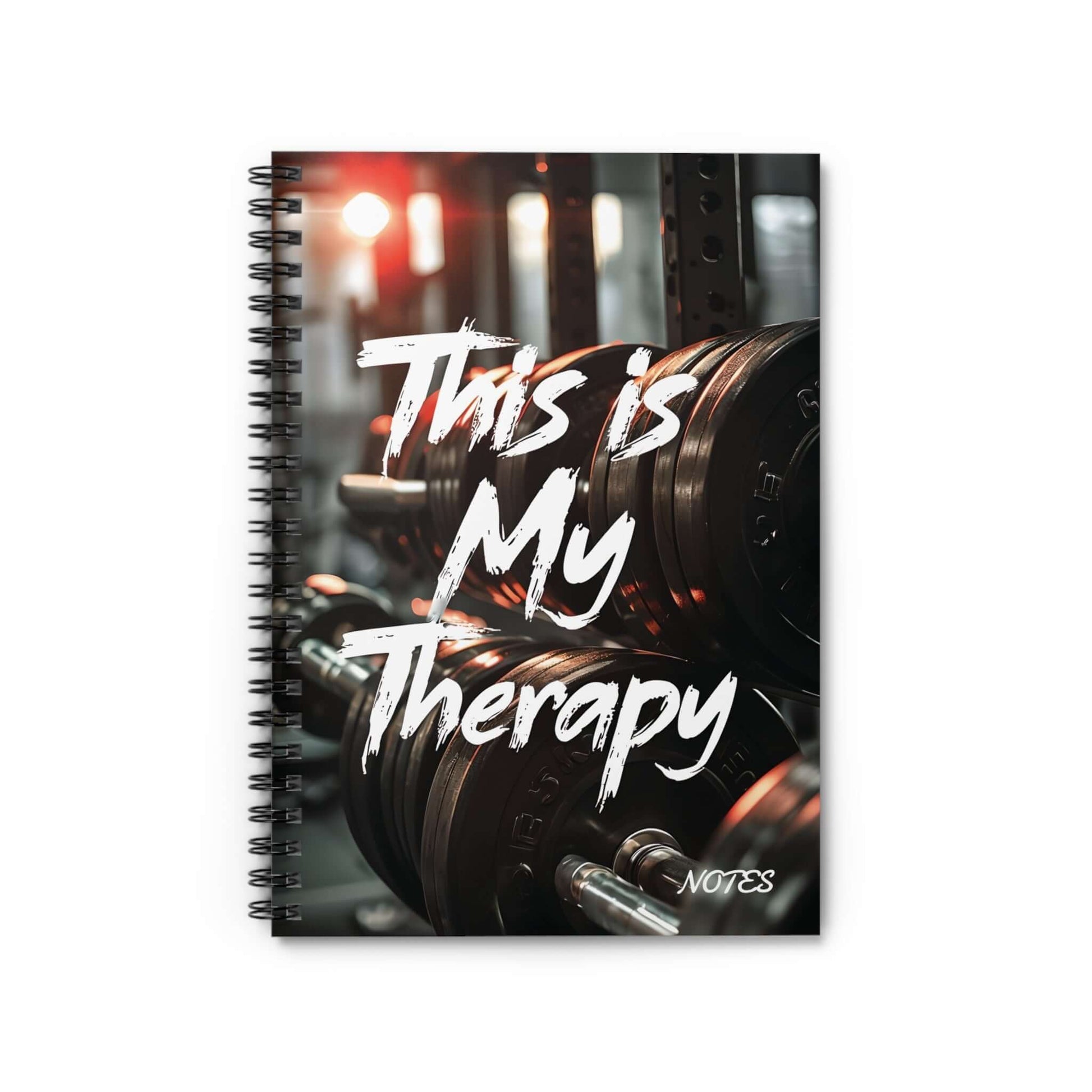 Gym Therapy Premium Spiral Notebook Journal, Brand63