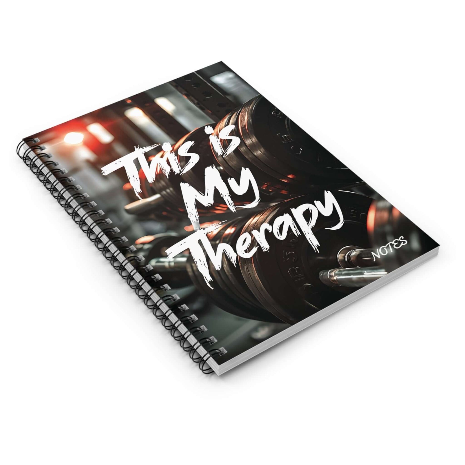 Gym Therapy Premium Spiral Notebook Journal, Brand63