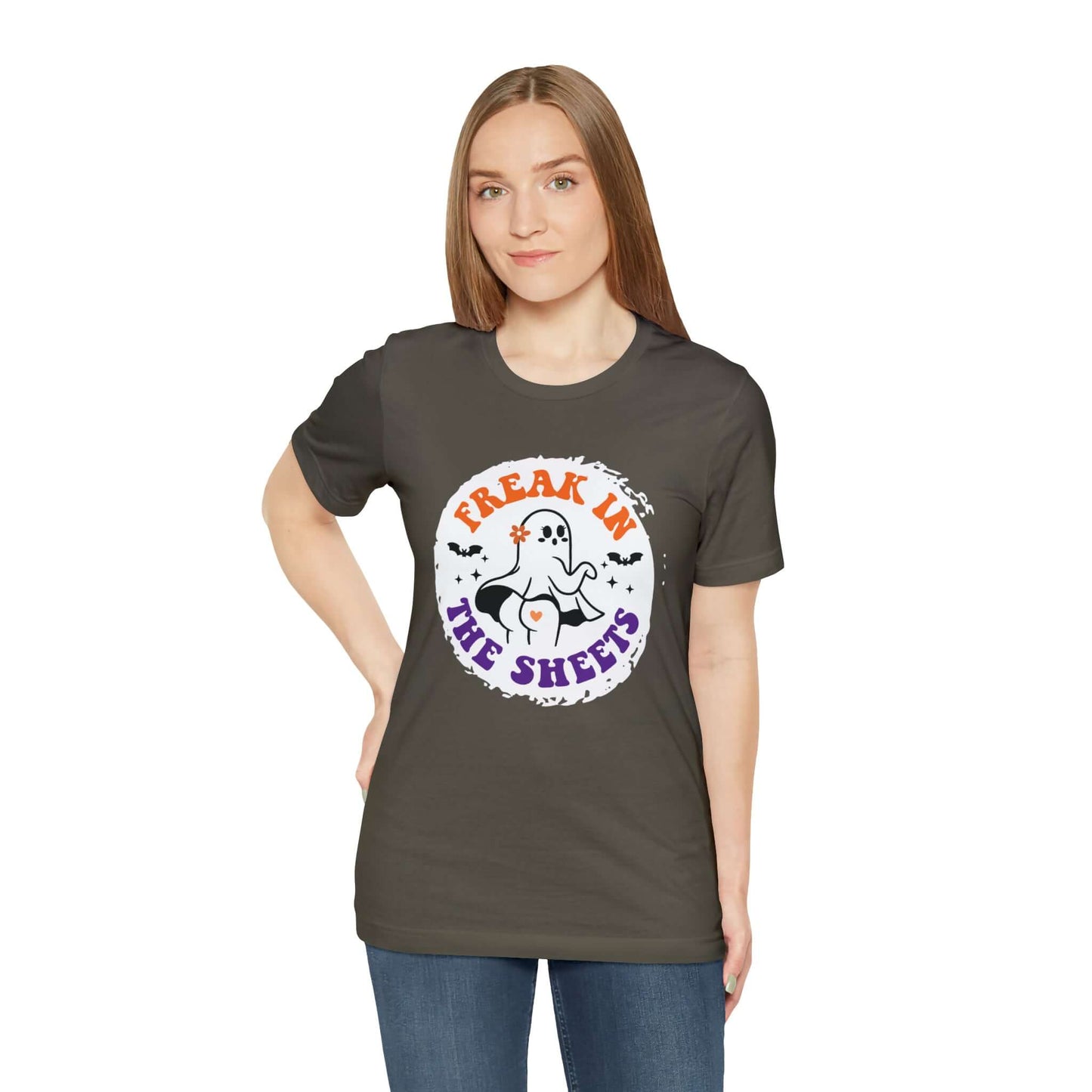 Halloween Freak in The Sheets Ghost Shirt, Brand63