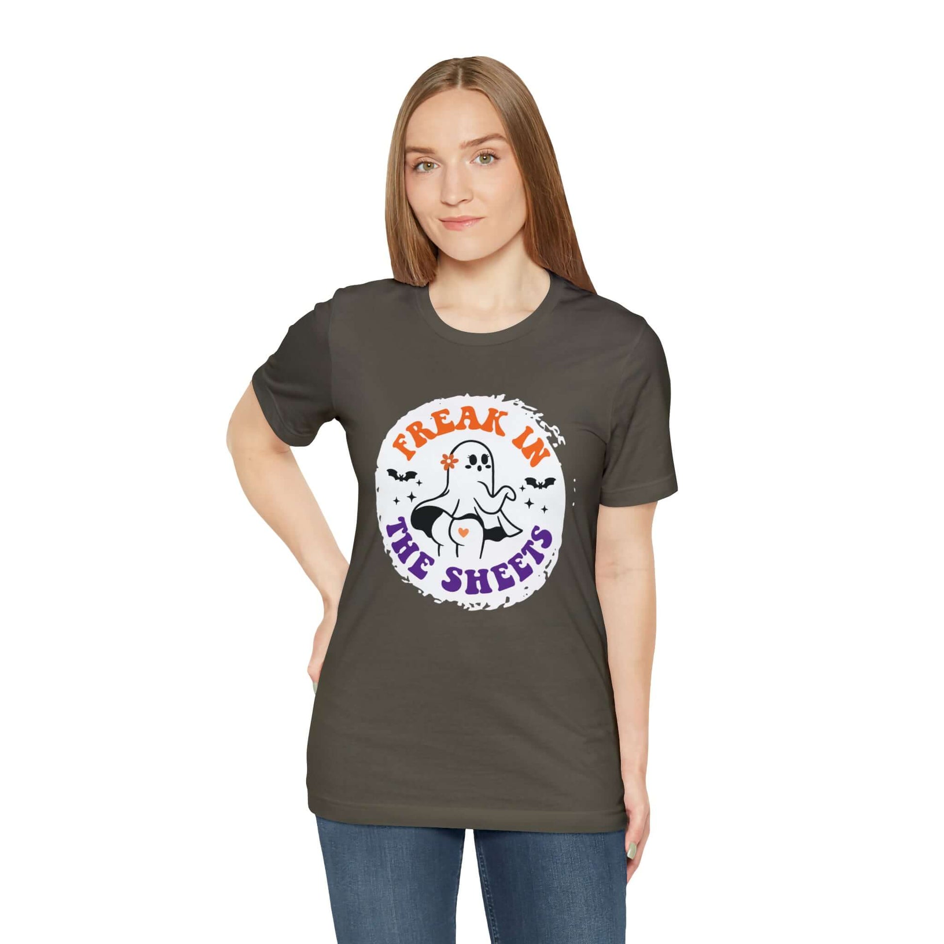 Halloween Freak in The Sheets Ghost Shirt, Brand63