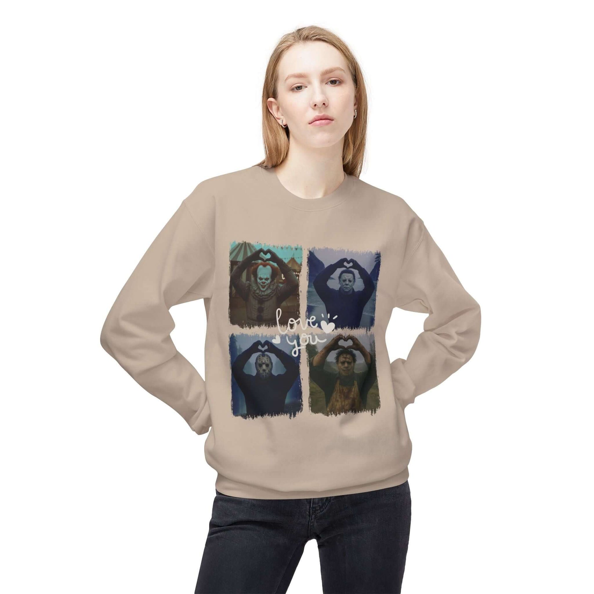 Halloween Horror Movie Love You Sweatshirt, Brand63