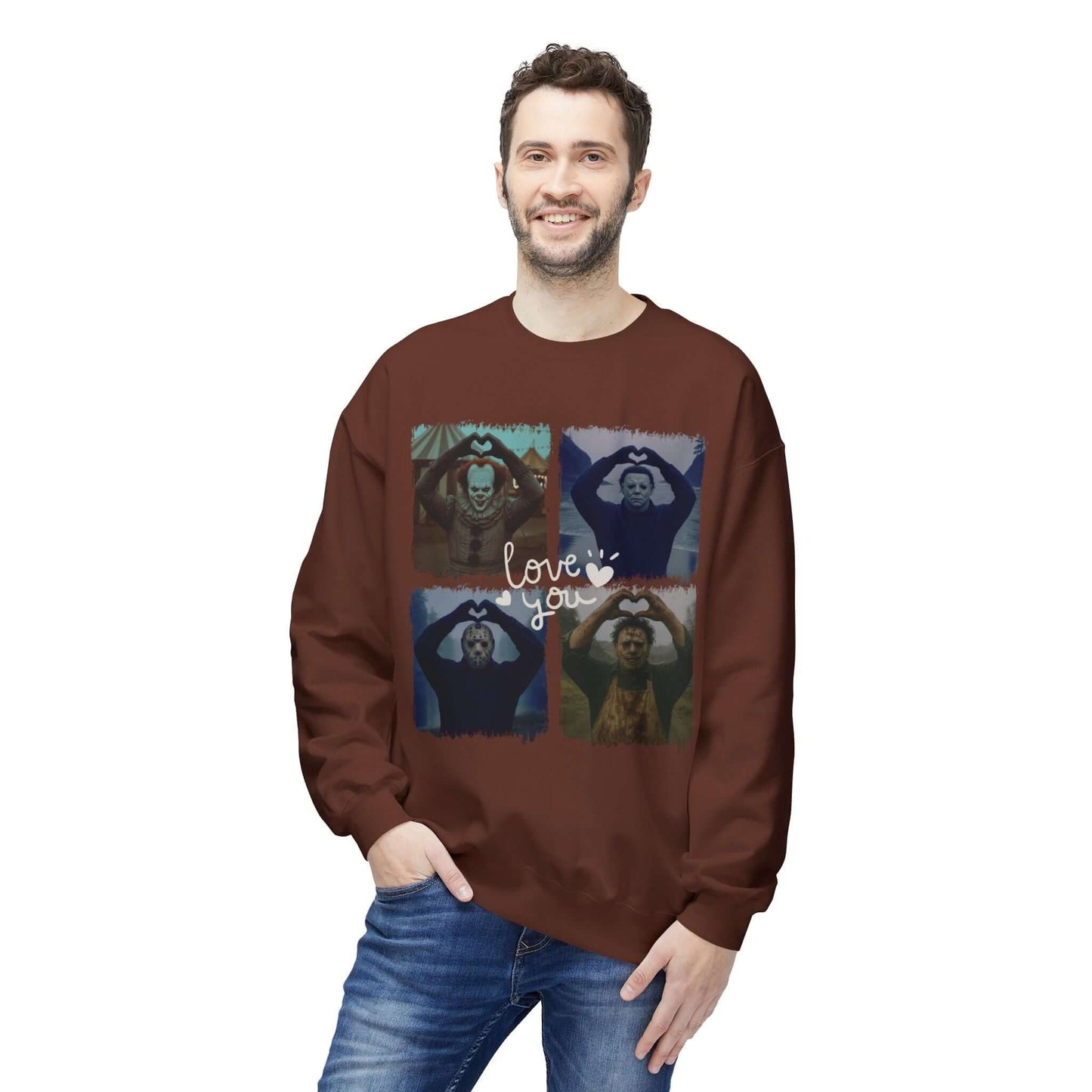 Halloween Horror Movie Love You Sweatshirt, Brand63