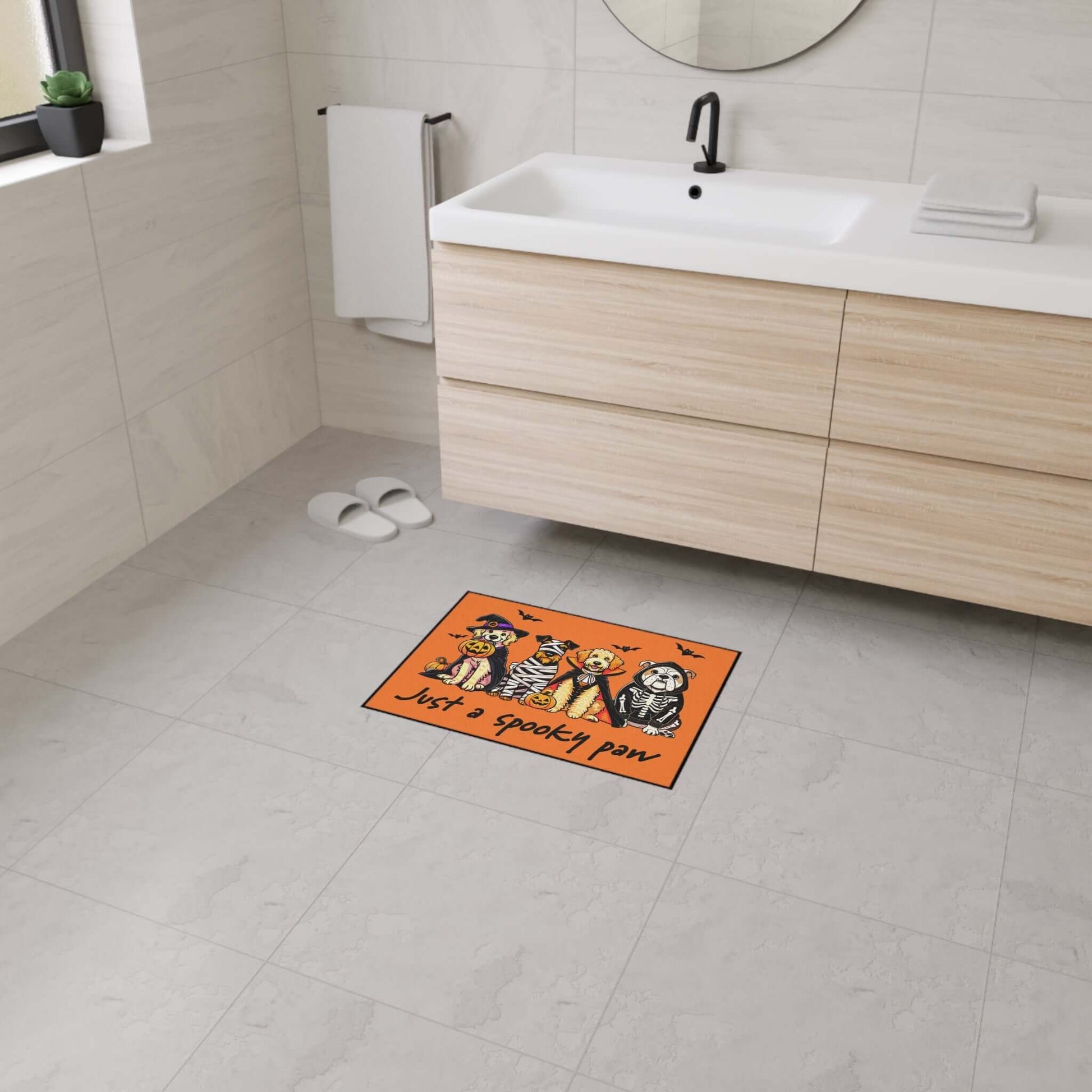 Halloween Spooky Paw Indoor Floor Mat, Brand63