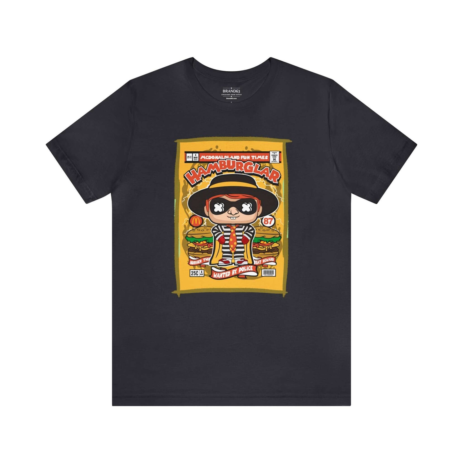 Hamburglar Retro Comic Book-Pop Art Graphic T-shirt, Brand63