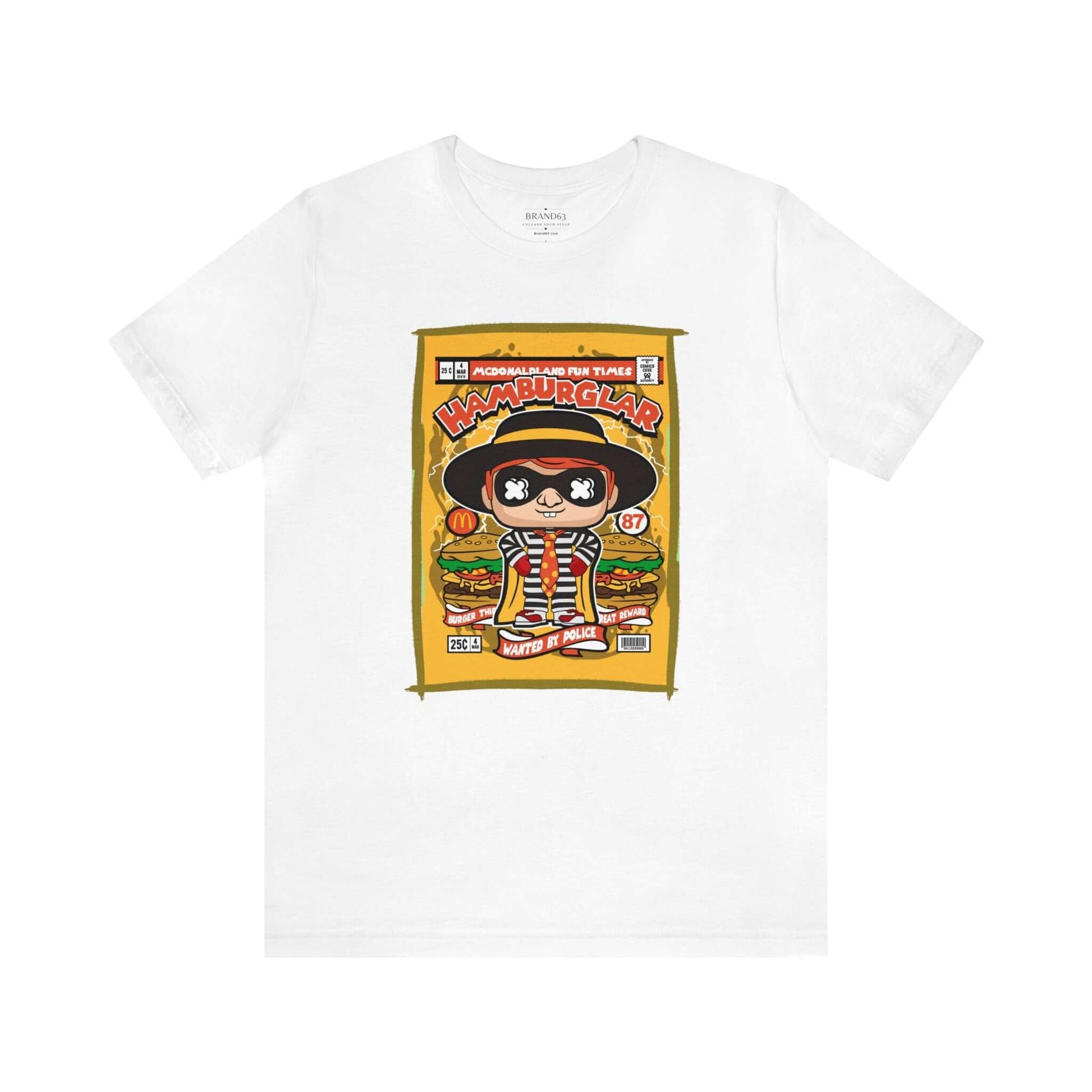 Hamburglar Retro Comic Book-Pop Art Graphic T-shirt, Brand63