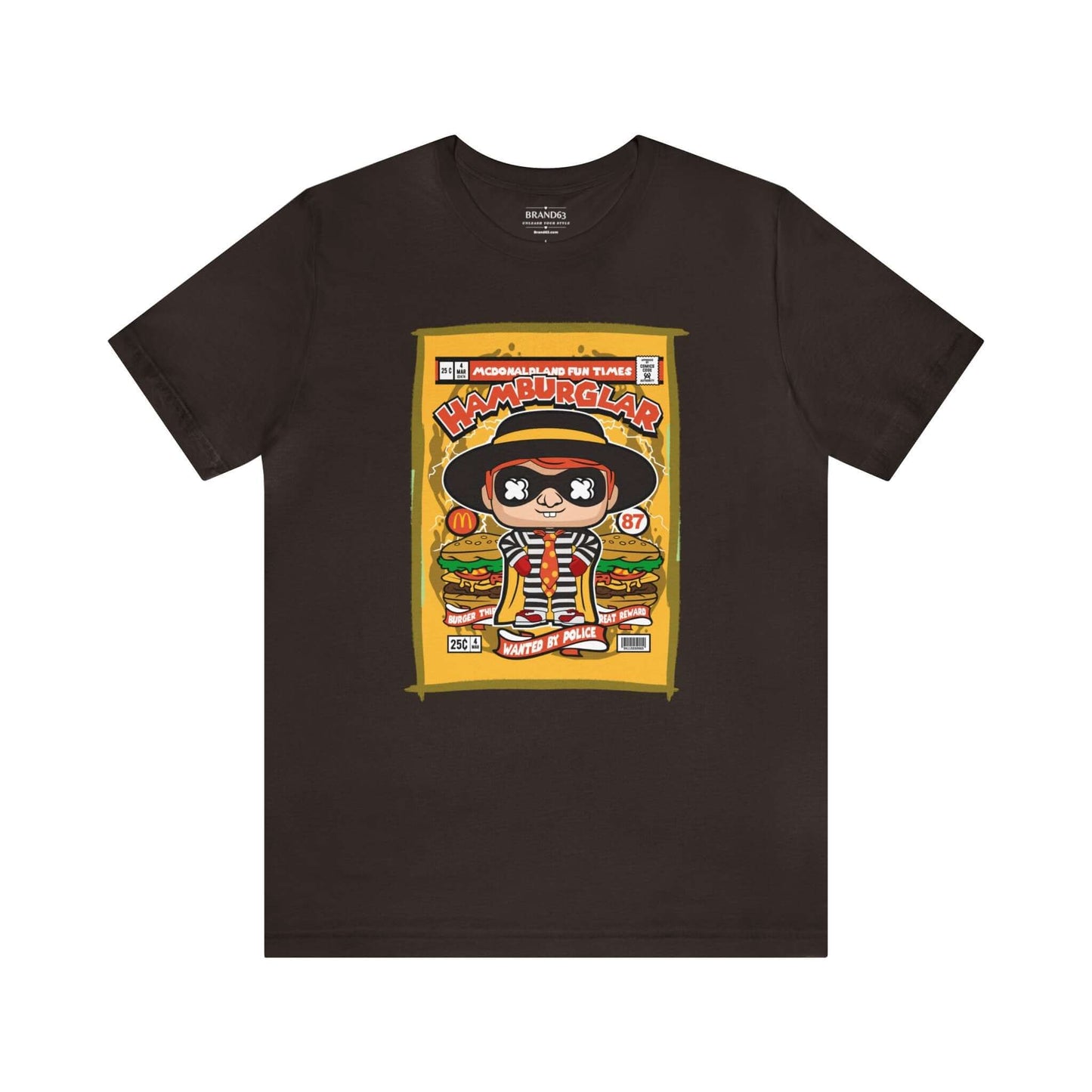 Hamburglar Retro Comic Book-Pop Art Graphic T-shirt, Brand63