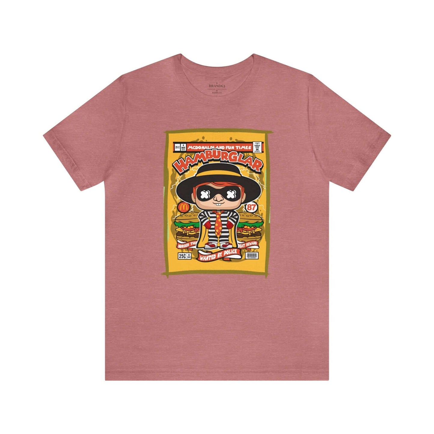 Hamburglar Retro Comic Book-Pop Art Graphic T-shirt, Brand63